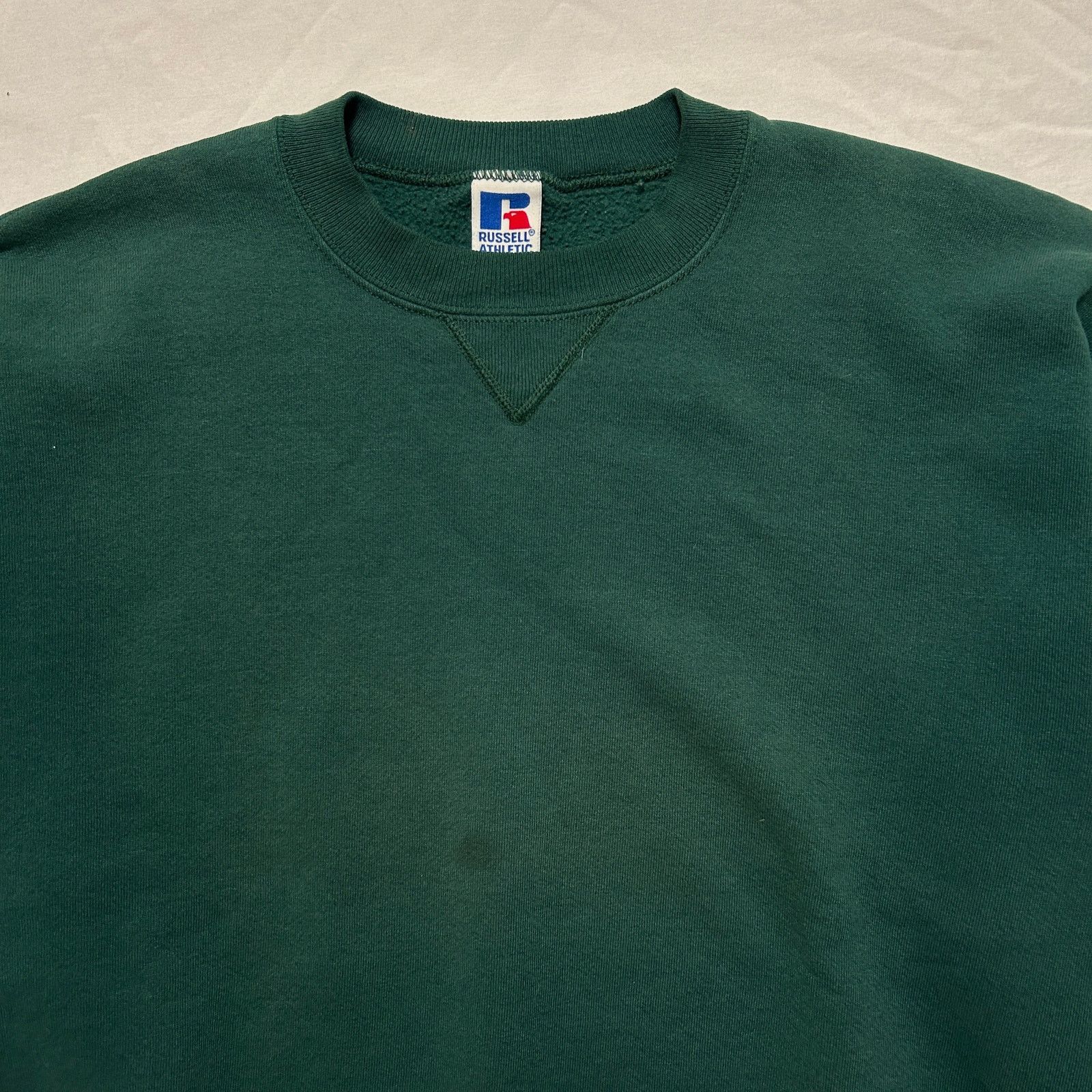 Russell Athletic VTG 90's Russell Athletic Crewneck Blank Sweatshirt Green L Size US L / EU 52-54 / 3 - 2 Thumbnail