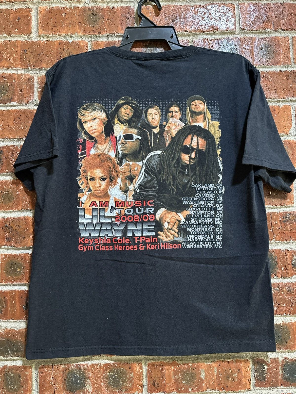 Band Tees Thrashed Vintage Lil’ Wayne Tour Faded Tee Size US M / EU 48-50 / 2 - 3 Thumbnail