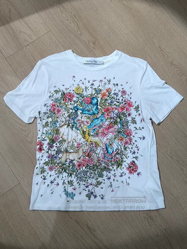 Dior Dior Back flower plant animal printed round neck FW22 T-sh Size XS / US 0-2 / IT 36-38 - 1 Thumbnail