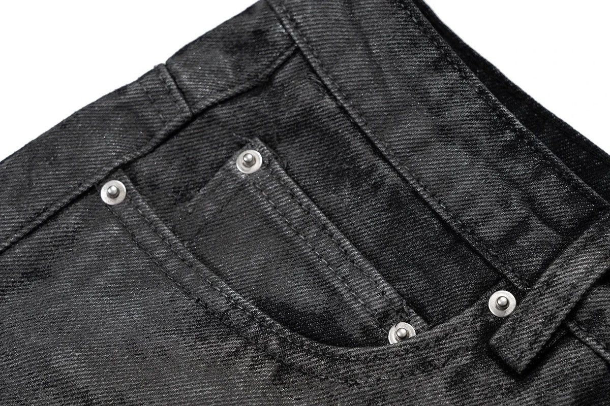 Japanese Brand Heavyweight washed and waxed micro flare hombre baggy jeans Size US 30 / EU 46 - 8 Thumbnail