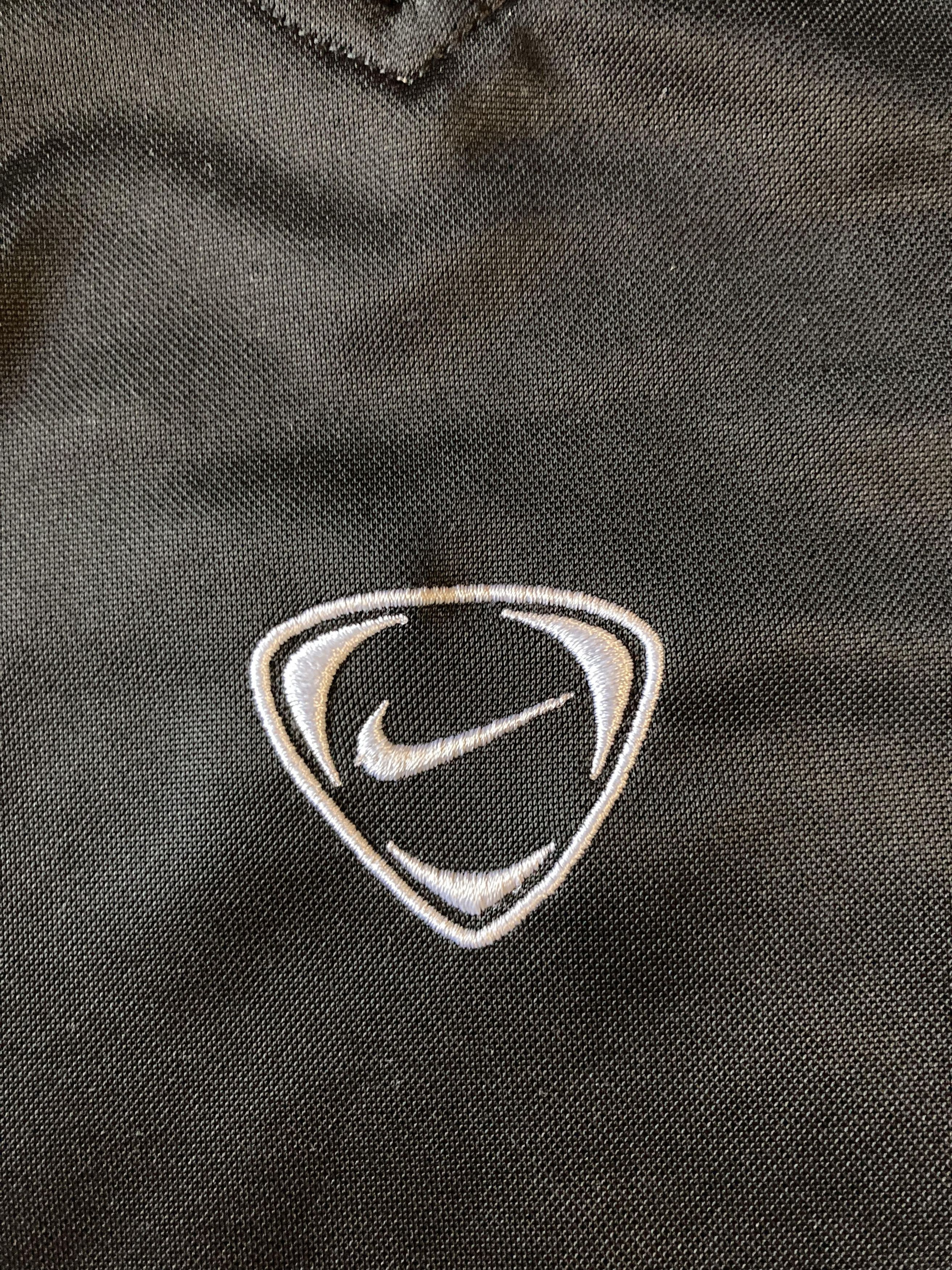 Nike × Vintage Nike Y2K Black Swoosh Athletic Soccer jersey Shirt Size US L / EU 52-54 / 3 - 8 Thumbnail