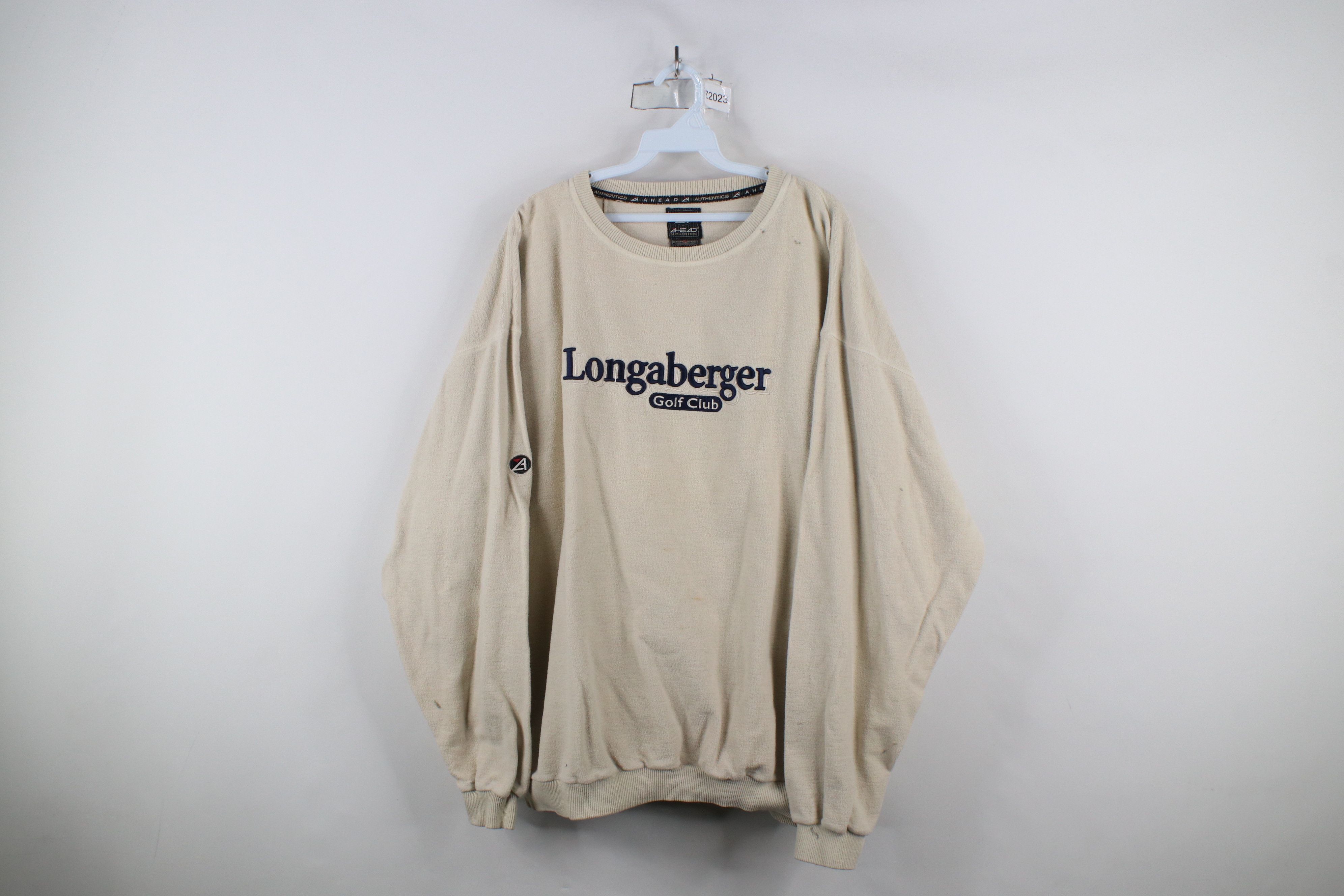 Vintage Vintage Reverse Longaberger Golf Club Sweatshirt Beige Size US XL / EU 56 / 4 - 1 Thumbnail