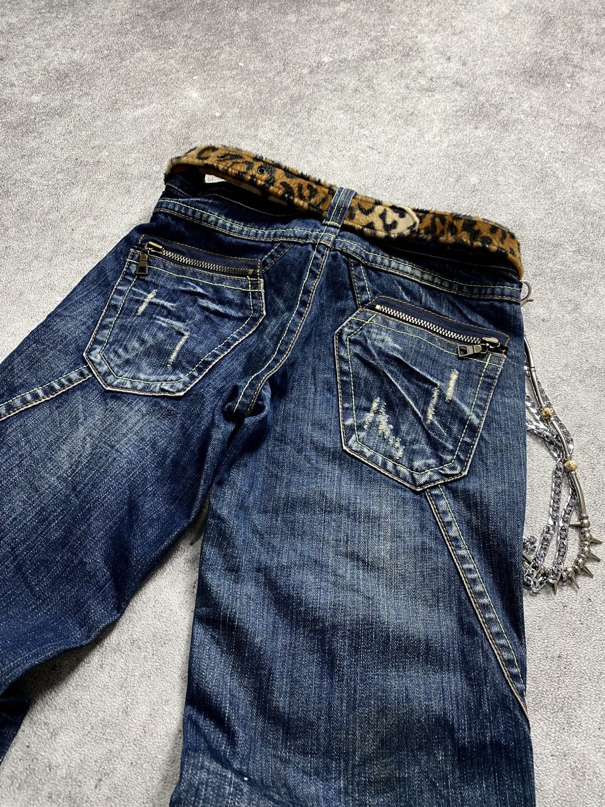 Japanese Brand 2000s Anna Kenny Front stich flare jean Size US 29 - 4 Thumbnail