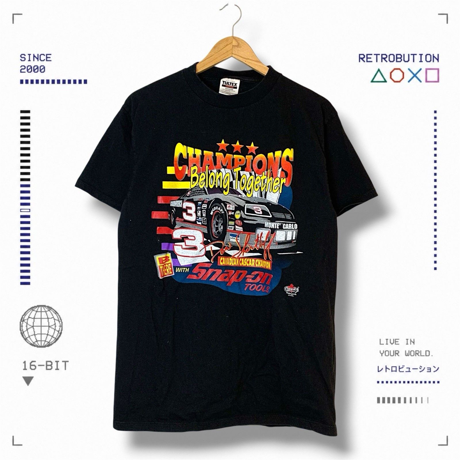 NASCAR Vintage 90s Dale Earnhardt Nascar Snap On Shirt Black Size L Size US L / EU 52-54 / 3 - 1 Thumbnail