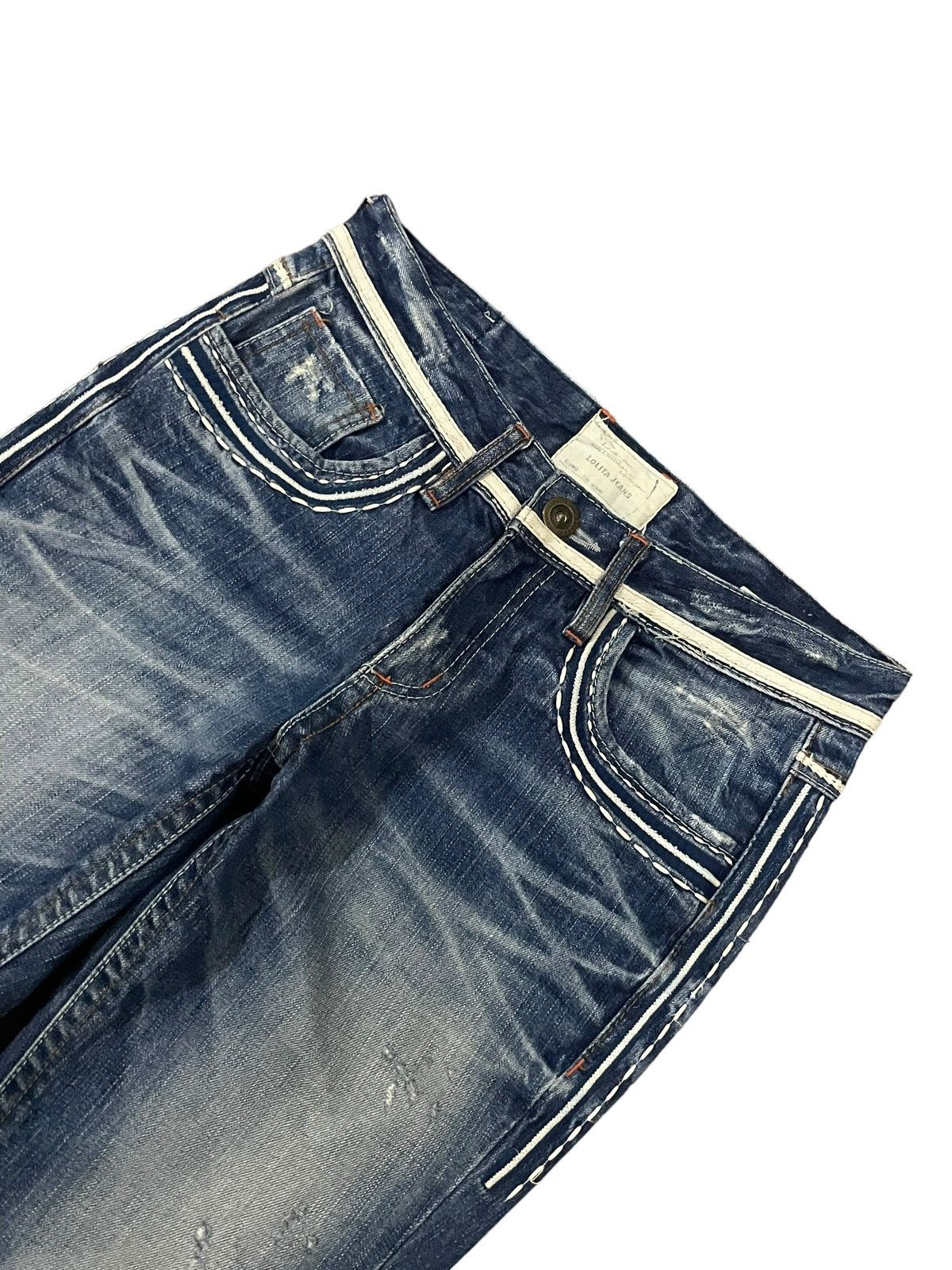 Vtg Y2K Japanese Strong Distinctive Stitch Style Flare Jeans