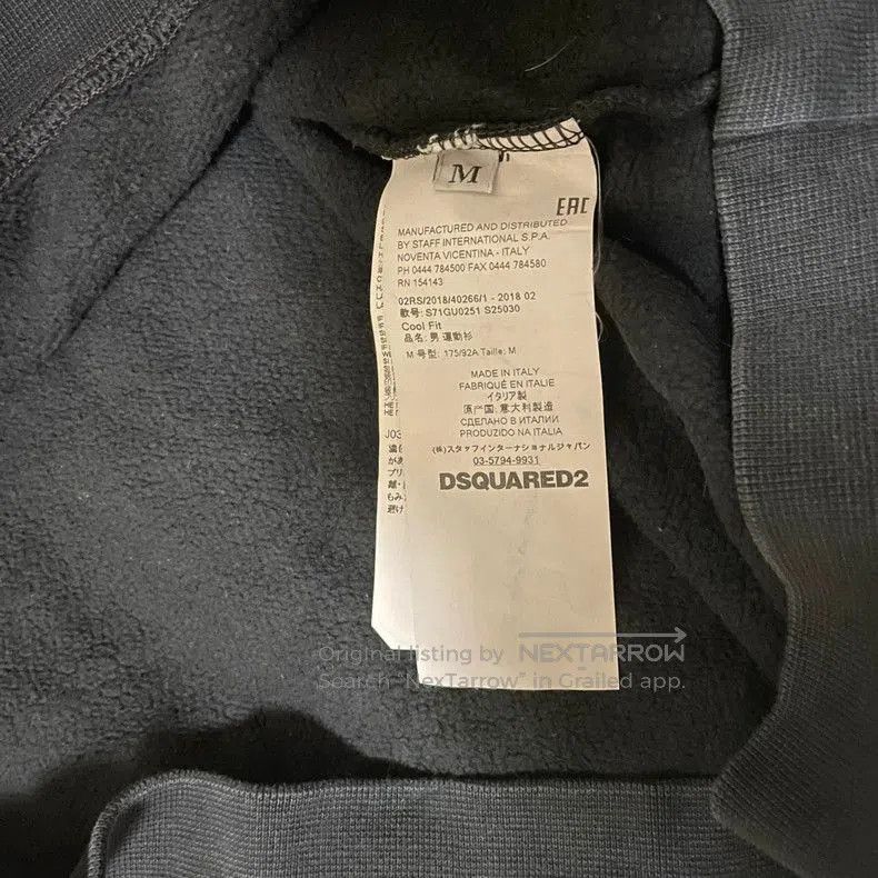 Dsquared2 DSquared2 Black Washed Sweatshirt. Size US M / EU 48-50 / 2 - 5 Thumbnail