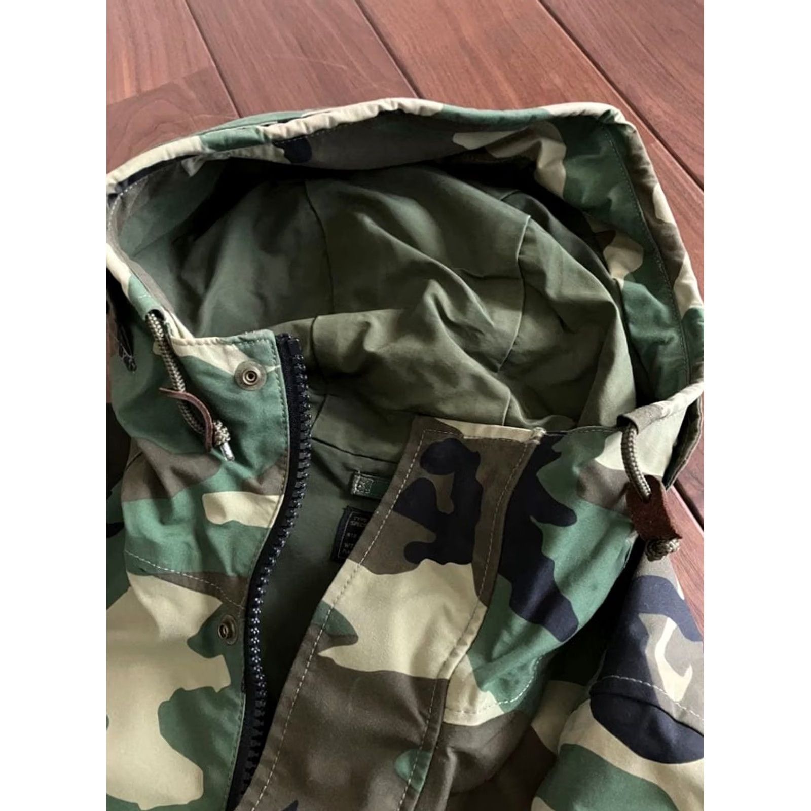 Wtaps WTAPS Jacket ECWCS 13SS 131GWDT-JKM02 Green Black Size:S Mens Nylon Tafteta Tetramex 68x48x44 Used Woodland 90s 2000s Size US S / EU 44-46 / 1 - 4 Thumbnail