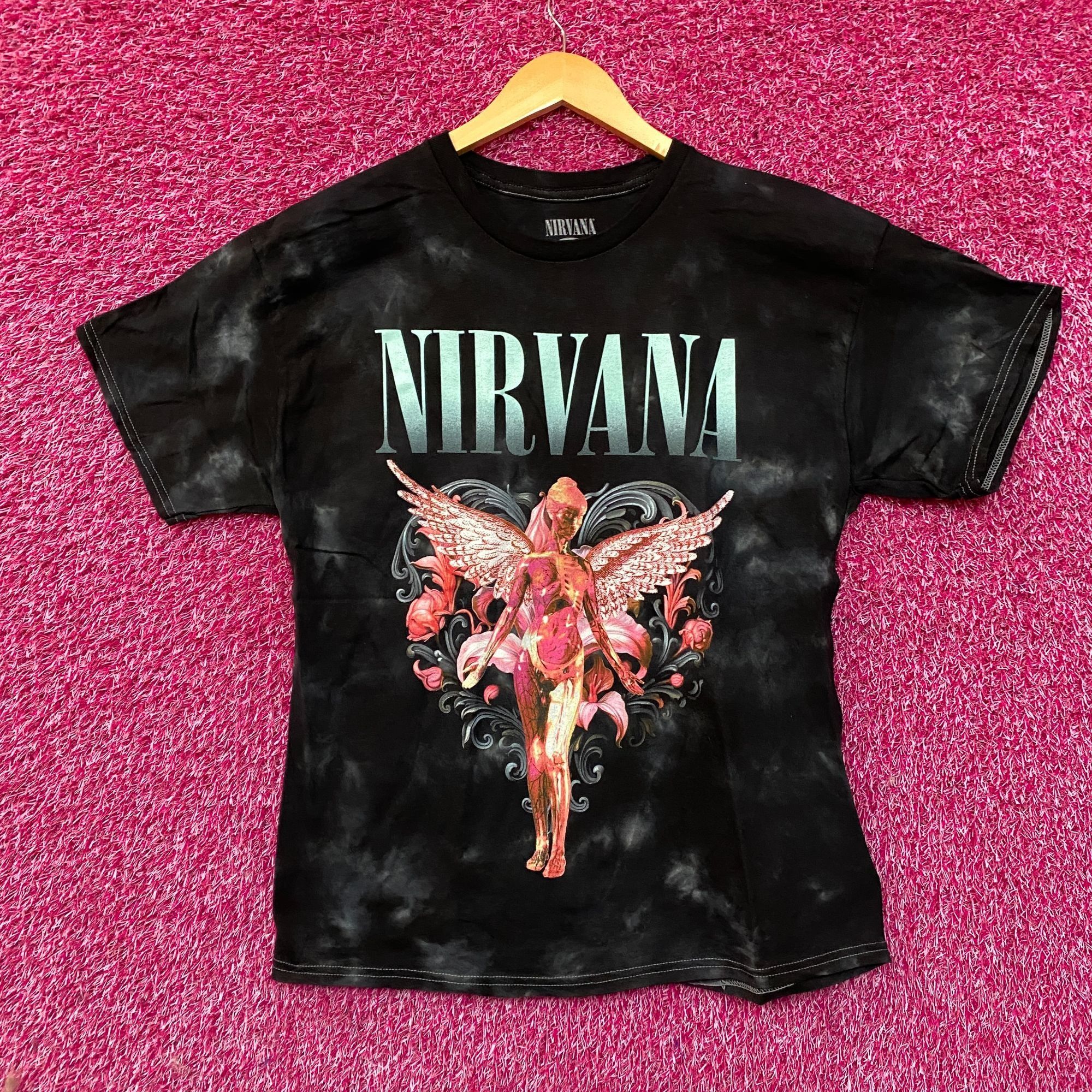 Nirvana Nirvana In Utero Album Floral Heart Angel Tie Dye Tee Large Size US L / EU 52-54 / 3 - 1 Thumbnail
