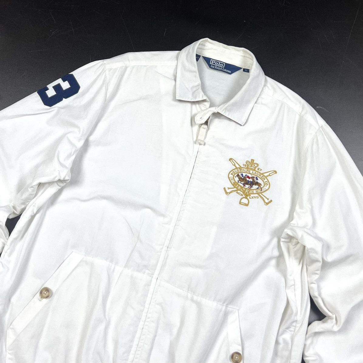 Polo Ralph Lauren × Vintage Vintage Polo Ralph Lauren Logo #3 Cotton Casual Owershirt -L Size US L / EU 52-54 / 3 - 3 Thumbnail