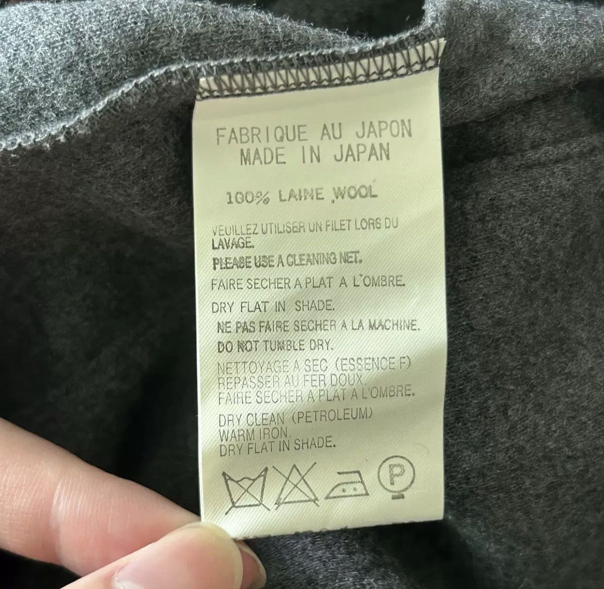 Yohji Yamamoto Yohji Yamamoto 08aw Four-Button Grey Wool Suit 2412- Size 42S - 5 Thumbnail