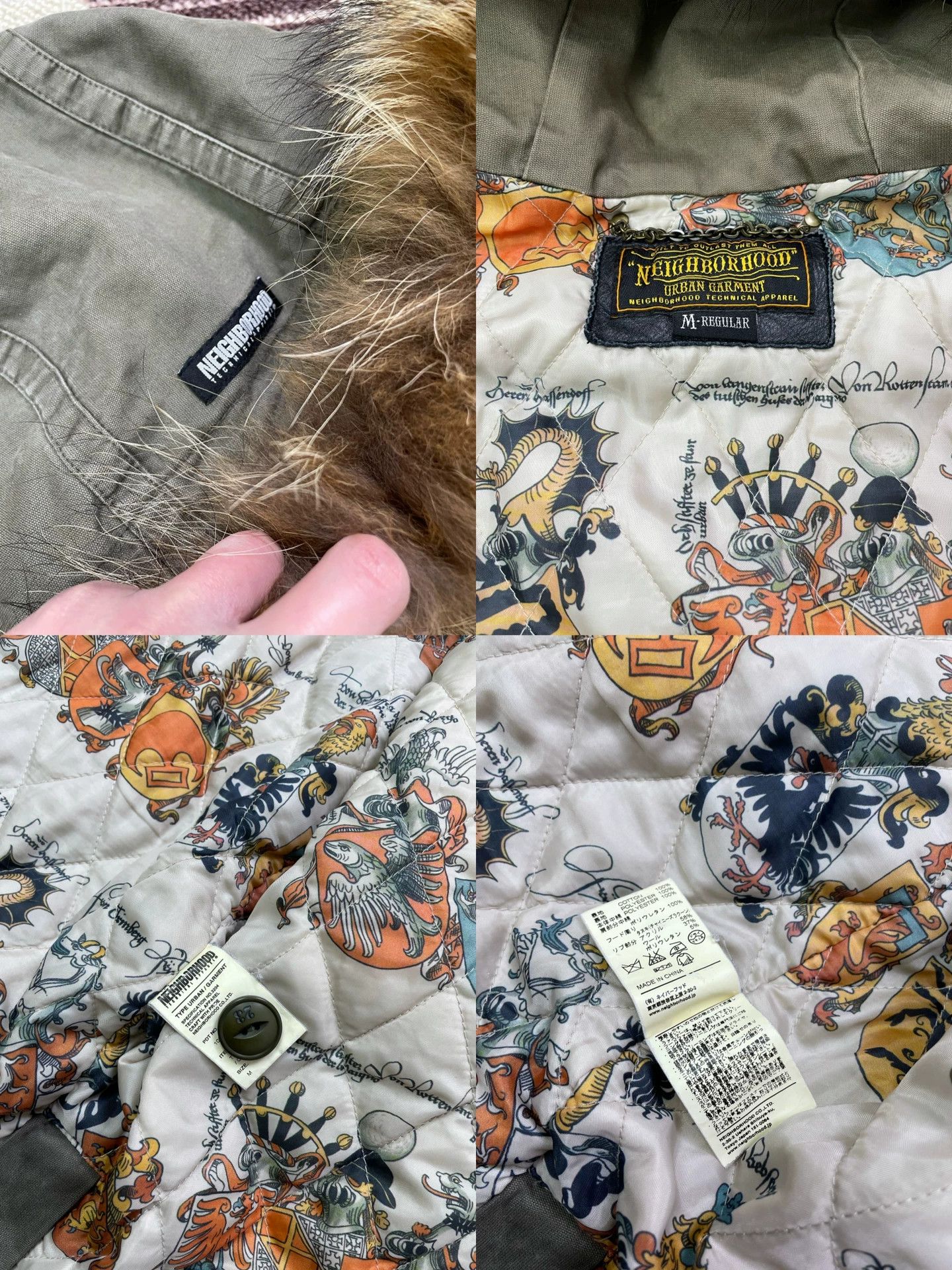 Neighborhood NBHD 10FW THUNDERSTRUCK C-JKT Wshd Cotton Jkt w/ Fur Size US M / EU 48-50 / 2 - 9 Thumbnail