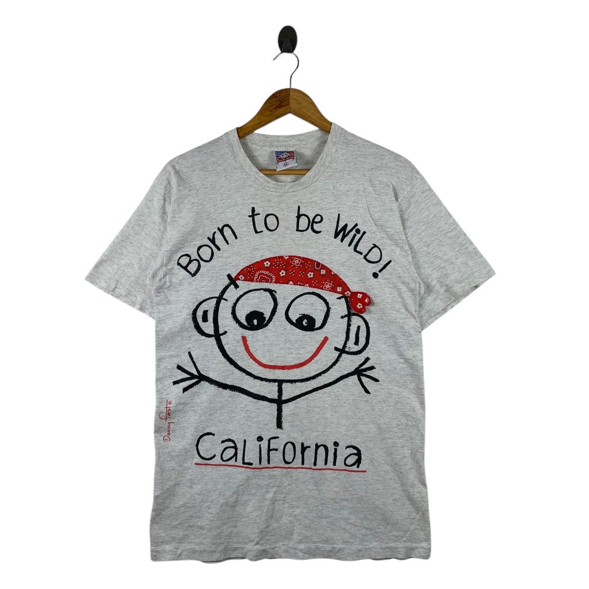 Vintage Vintage DANNY FIRST Usa Born to be Wild California T-Shirt Size US M / EU 48-50 / 2 - 1 Thumbnail
