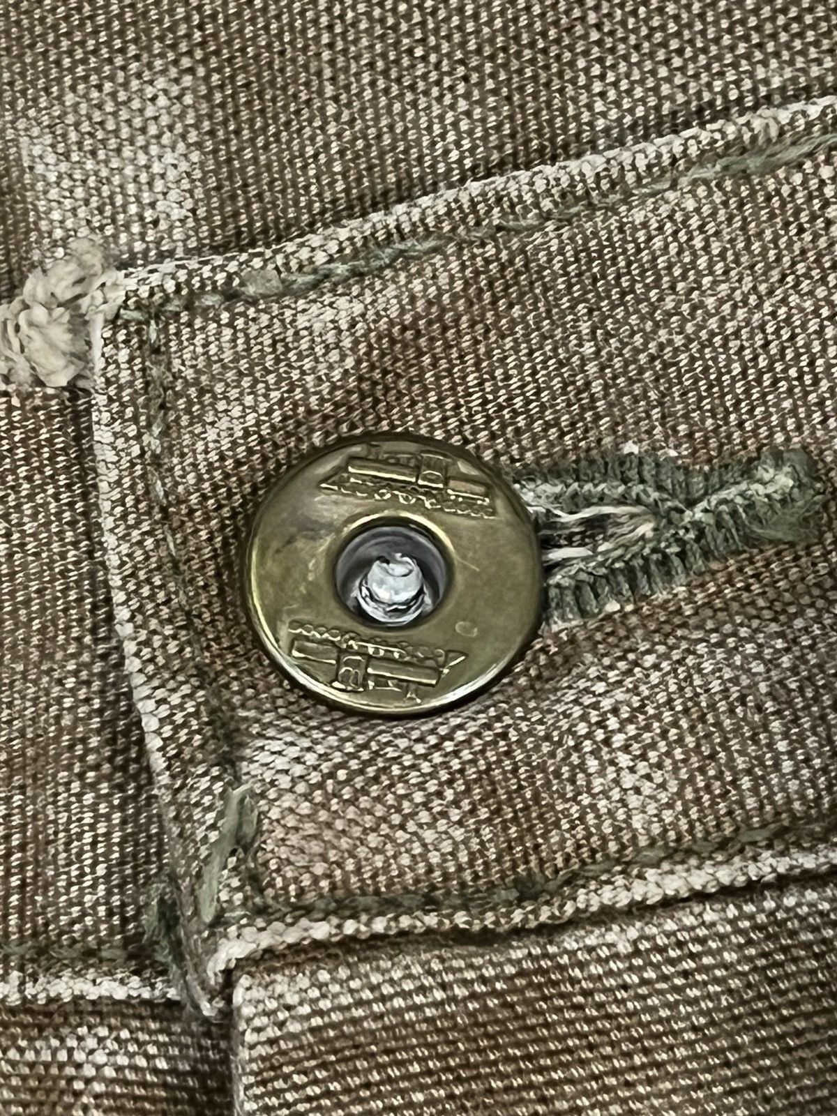 Vintage 90s The Real McCoys Khaki Double Knee Workwear Pants