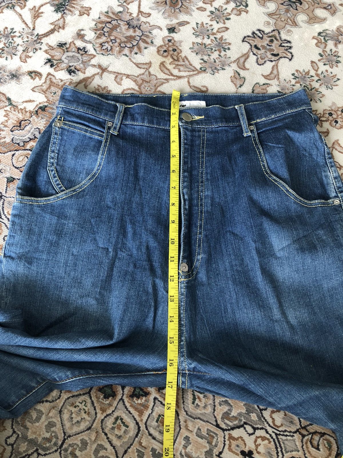 Issey Miyake × Japanese Brand × mercibeaucoup NE NET BUCKLE BACK JEANS Size US 32 / EU 48 - 15 Thumbnail