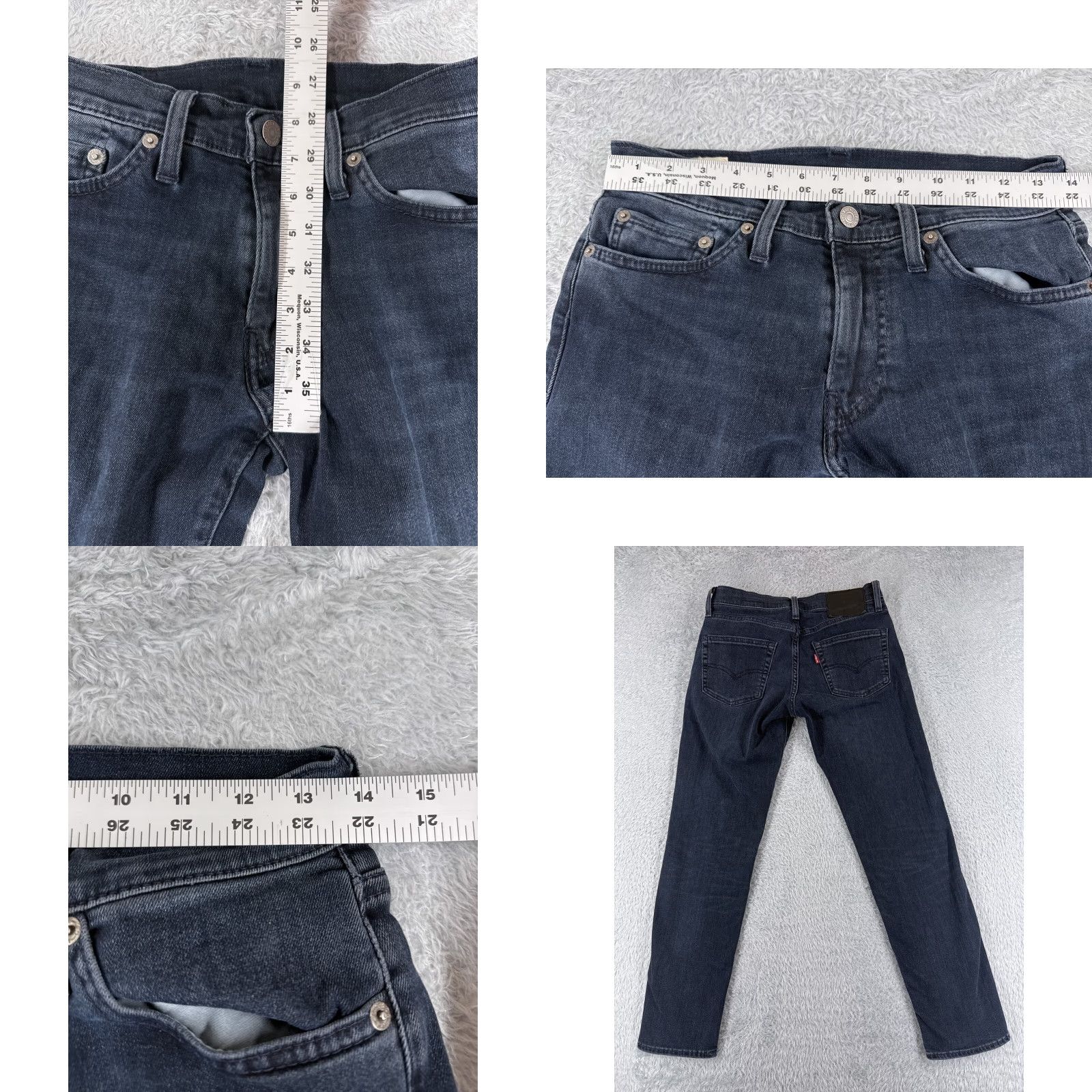 Levi's Levi's Levi's 511 Jeans Denim Blue 28x28 Regular Cotton Blend Pants Men Vintage No 28 Size US 28 / EU 44 - 9 Thumbnail