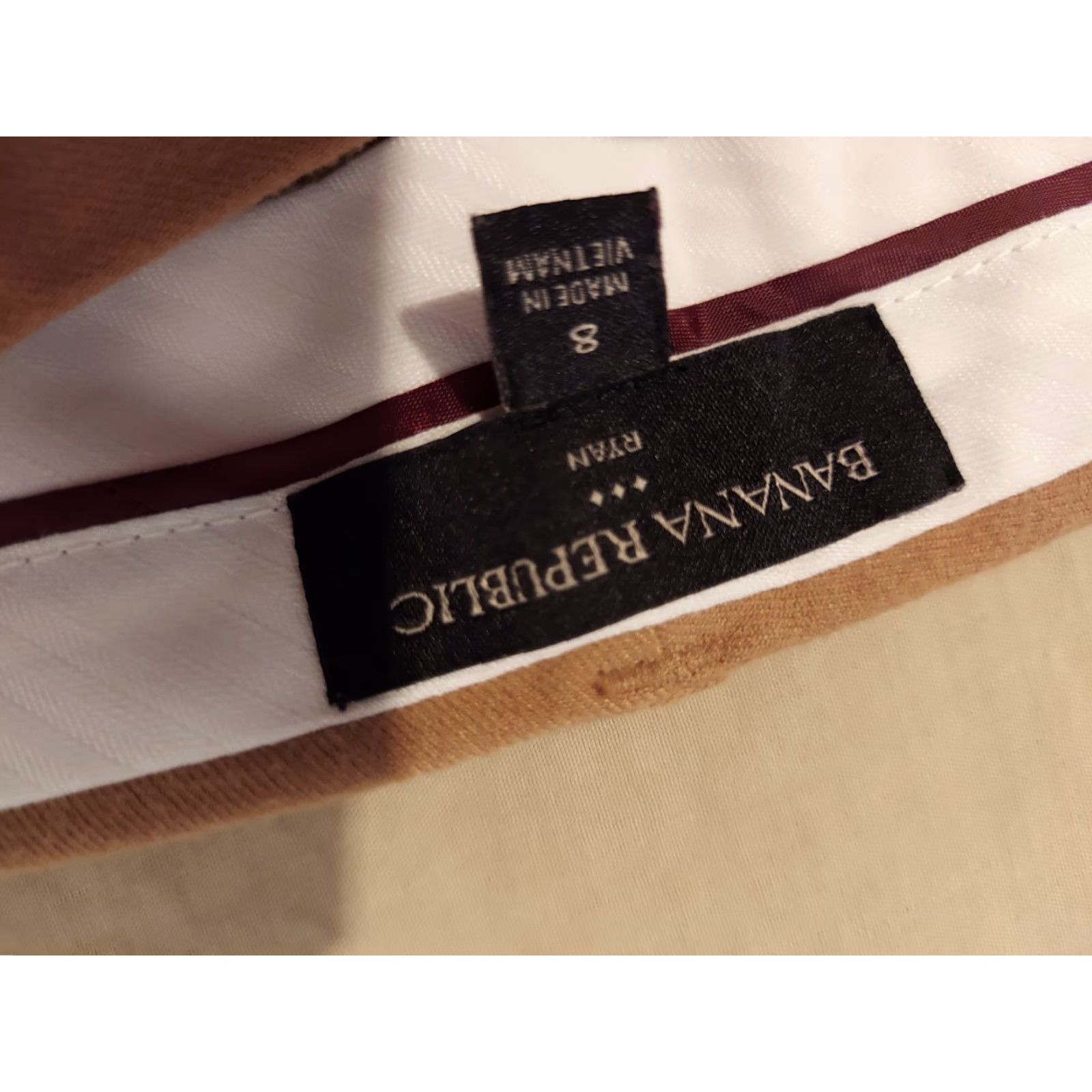 Banana Republic Womens Banana Republic Khaki Dress Pants 8 Chino Slack Trouser Size 30" / US 8 / IT 44 - 3 Thumbnail