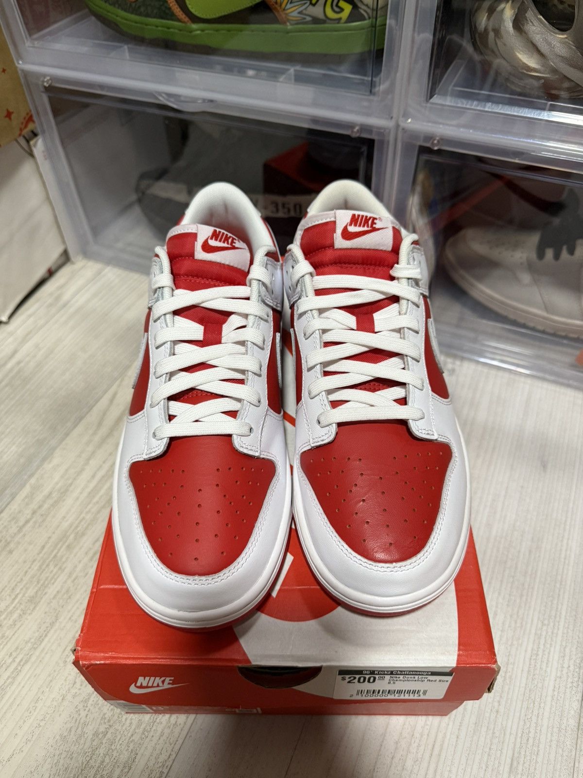 Nike Nike Dunk Low Championship Red Size US 8.5 / EU 41-42 - 4 Thumbnail
