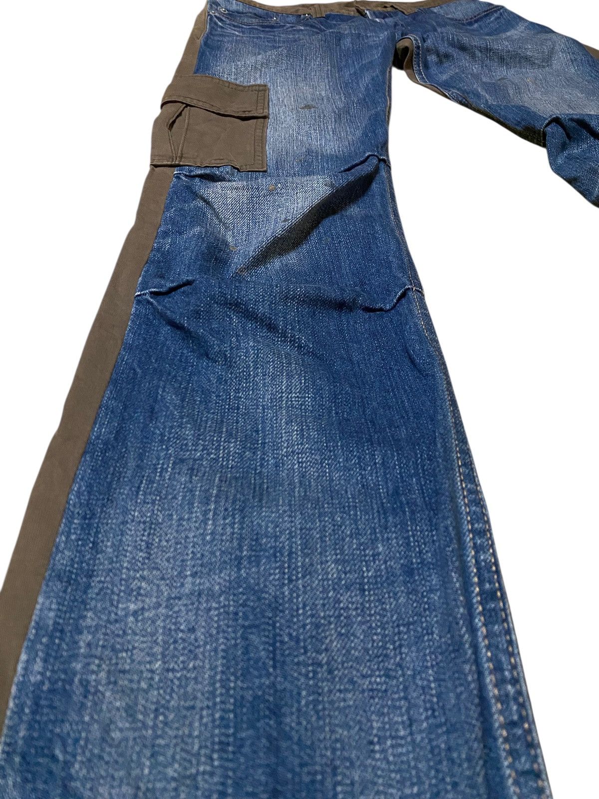 Hysteric Glamour Hysteric Glamour Two Tone Multi Pocket Cargo Style Jeans Size 29" - 4 Thumbnail