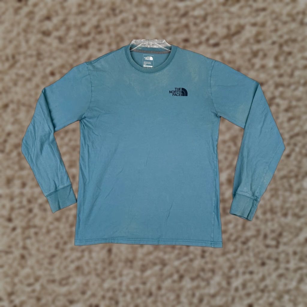 The North Face The North Face Shirt Men Small Blue Long Sleeve Crew Neck 100% Cotton Hike Size US S / EU 44-46 / 1 - 1 Thumbnail