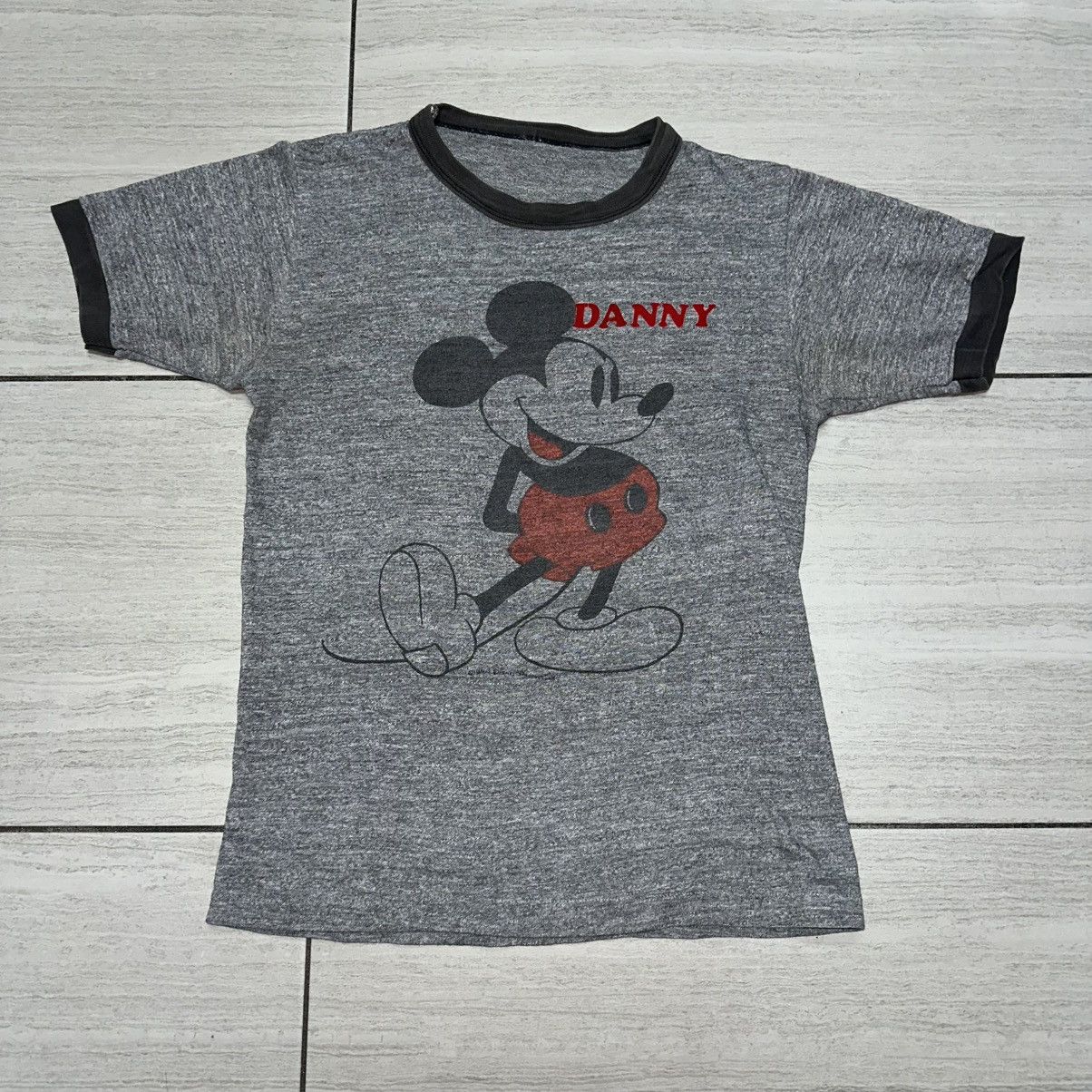 Disney Vintage Baby T Ringer Mickey Shirt Size S / US 4 / IT 40 - 1 Thumbnail