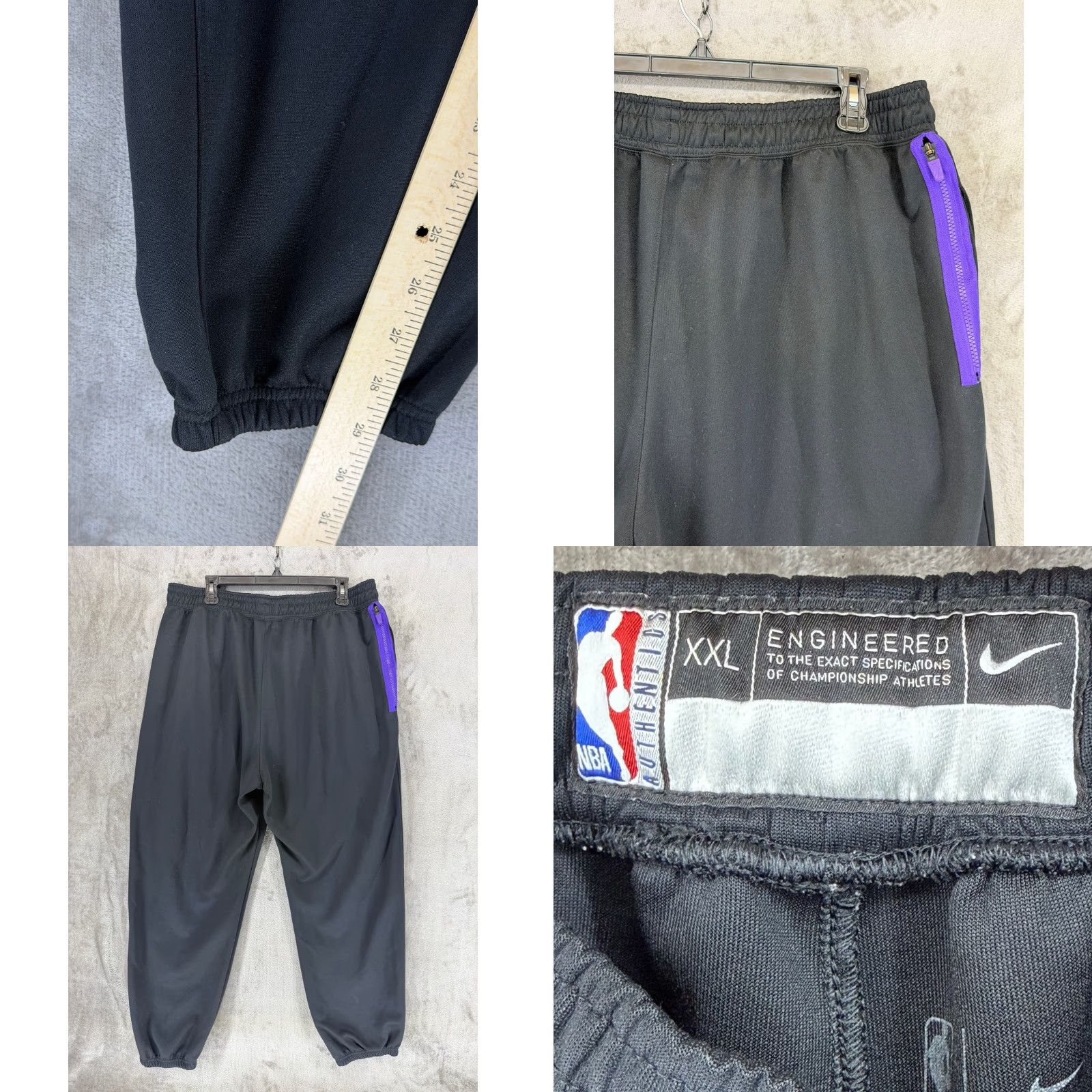 Nike Nike Lakers Dri-FIT Training Pants CN5966-010 Black Mens 2XL Sports Joggers Pants Athletic NBA breathable Size US 39 - 8 Thumbnail