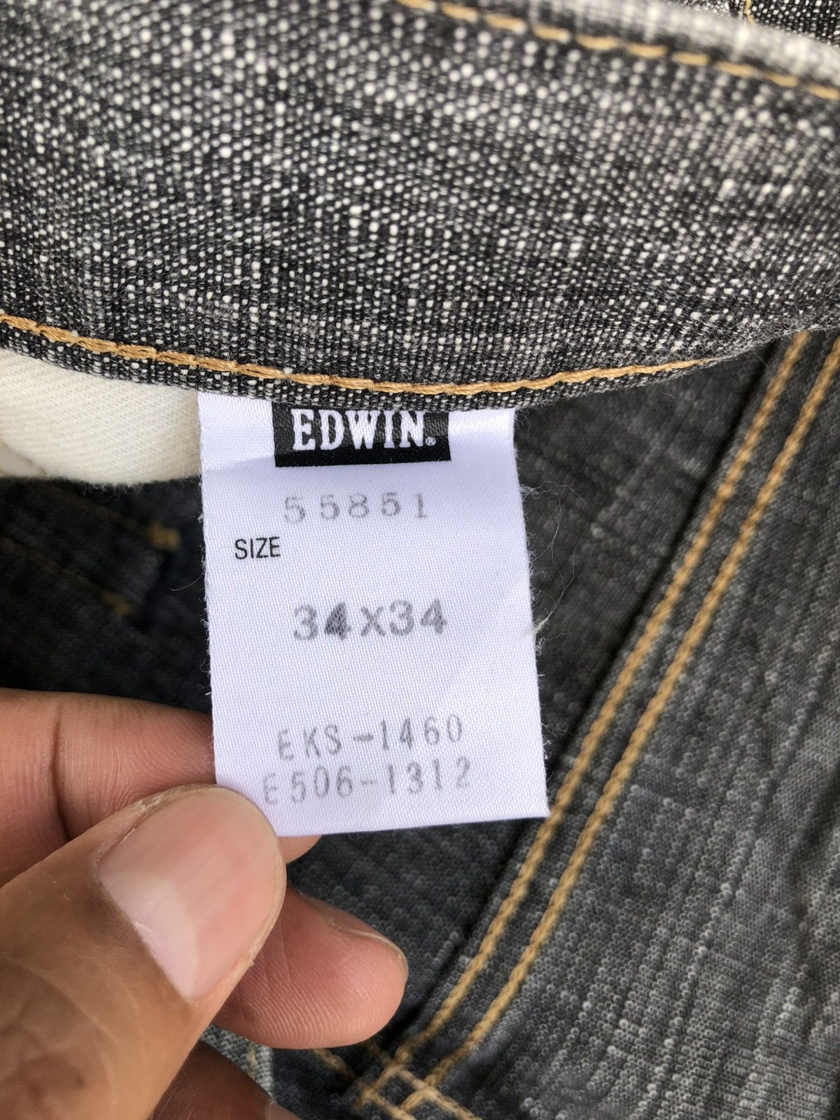 If Six Was Nine Japanese Edwin Flared Jeans Loose Jeans Distressed Jeans Size US 33 - 19 Thumbnail