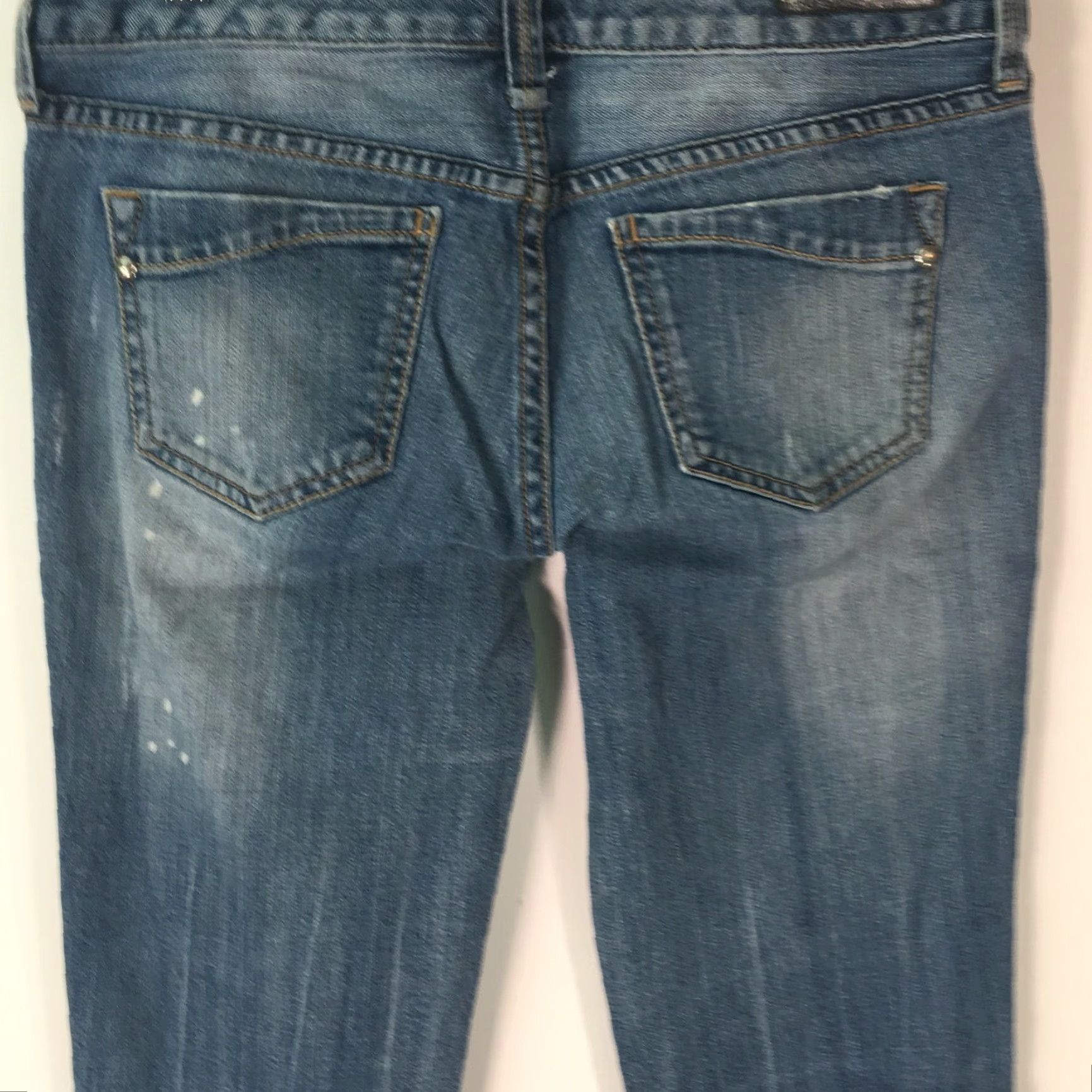 Express Express Jeans Boot Cut Denim Blue Ultra Low Rise Regular Fit Size 21 Womens Size 42" / US 20 - 4 Thumbnail