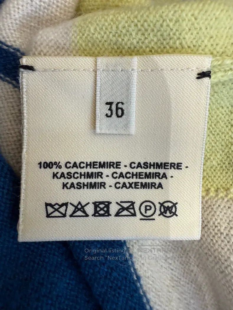 Hermes Hermes Blue chain pattern cashmere sweater Size XS / US 0-2 / IT 36-38 - 5 Thumbnail