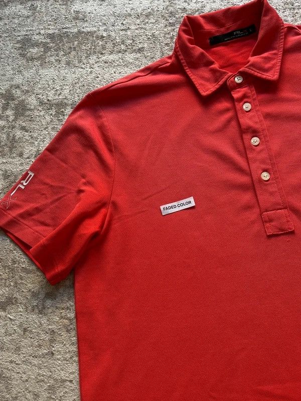 Polo Ralph Lauren RLX Polo Ralph Lauren Golf Sz L Red Rare Polo Shirt Size US L / EU 52-54 / 3 - 18 Thumbnail