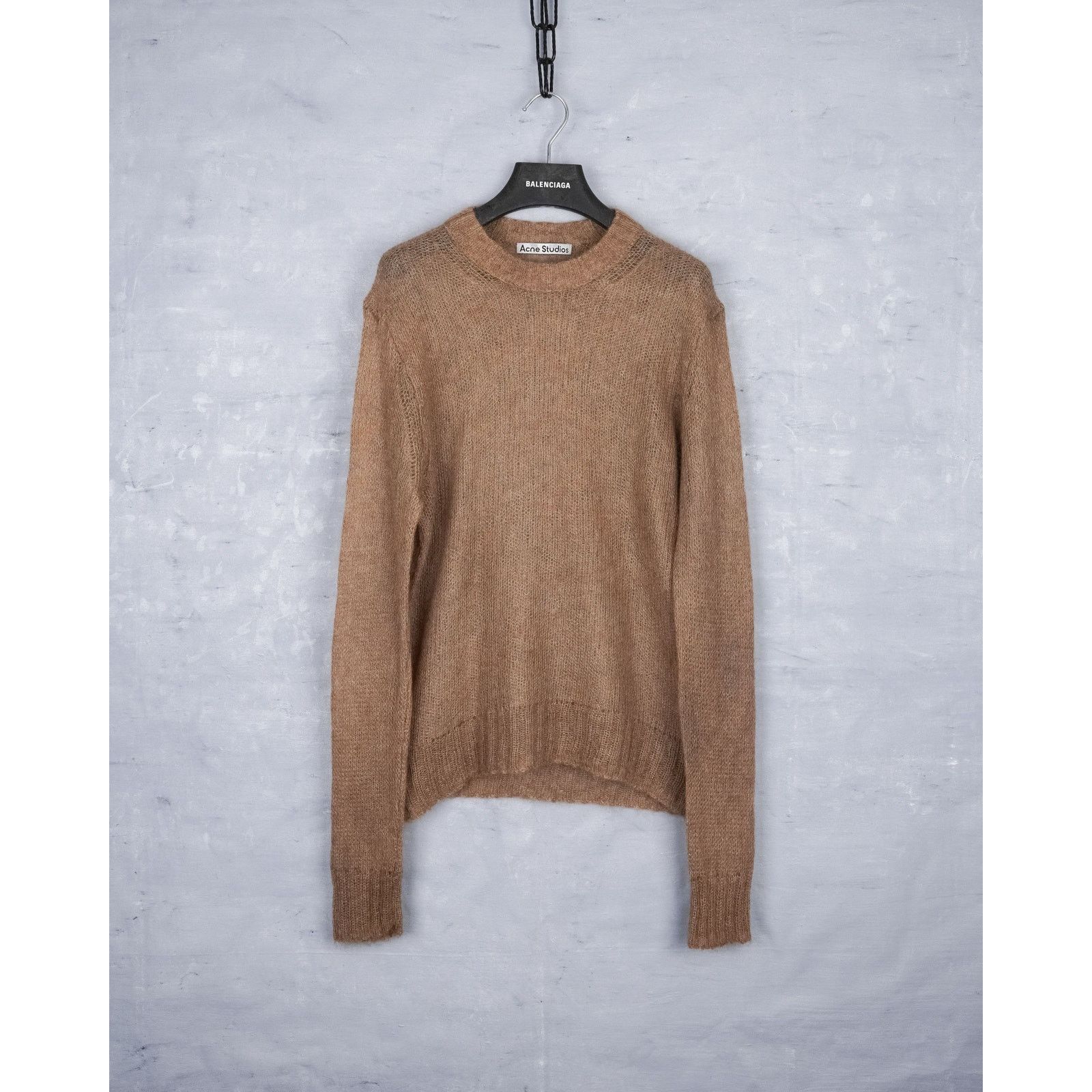 Acne Studios Acne studios mesh mohair wool knit brown crewneck sweater Size US M / EU 48-50 / 2 - 1 Thumbnail
