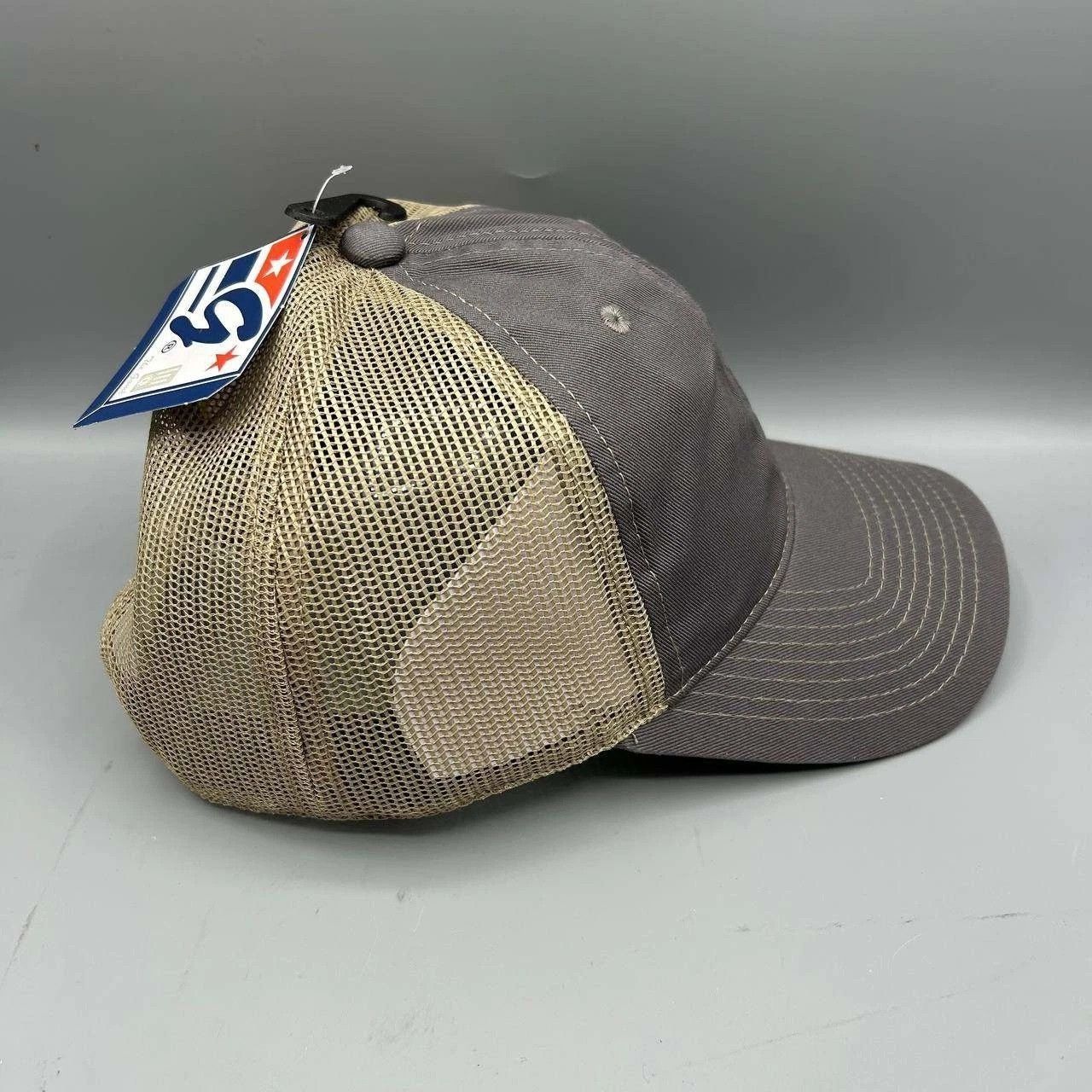 The Game The Game Trucker Hat Men Gray Blank Plain Snap Back Cotton Size ONE SIZE - 4 Thumbnail