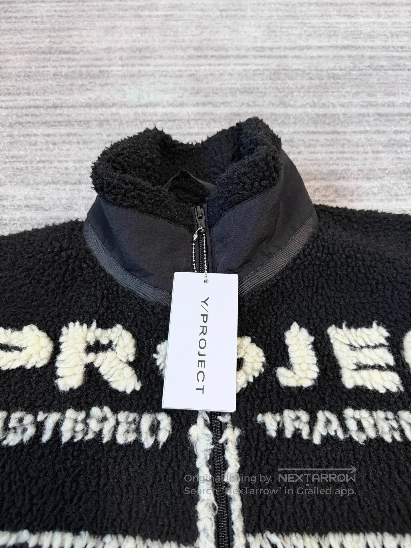 Y/Project Y/Project Black and White Fleece Jacket. Size XS / US 0-2 / IT 36-38 - 5 Thumbnail