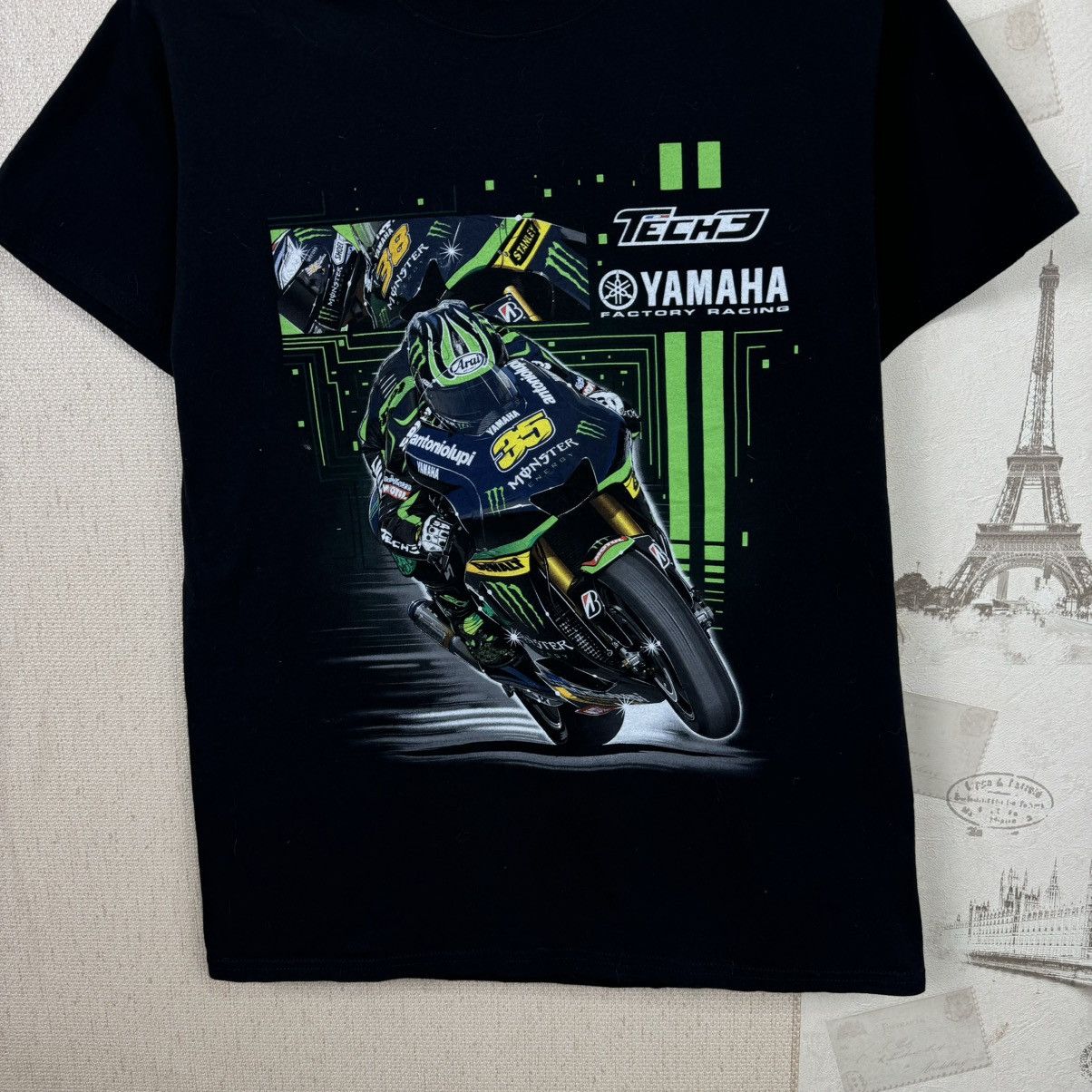 Yamaha Yamaha Tech3 T shirt Monster Energy Racing Moto M Black Men Size US M / EU 48-50 / 2 - 8 Thumbnail