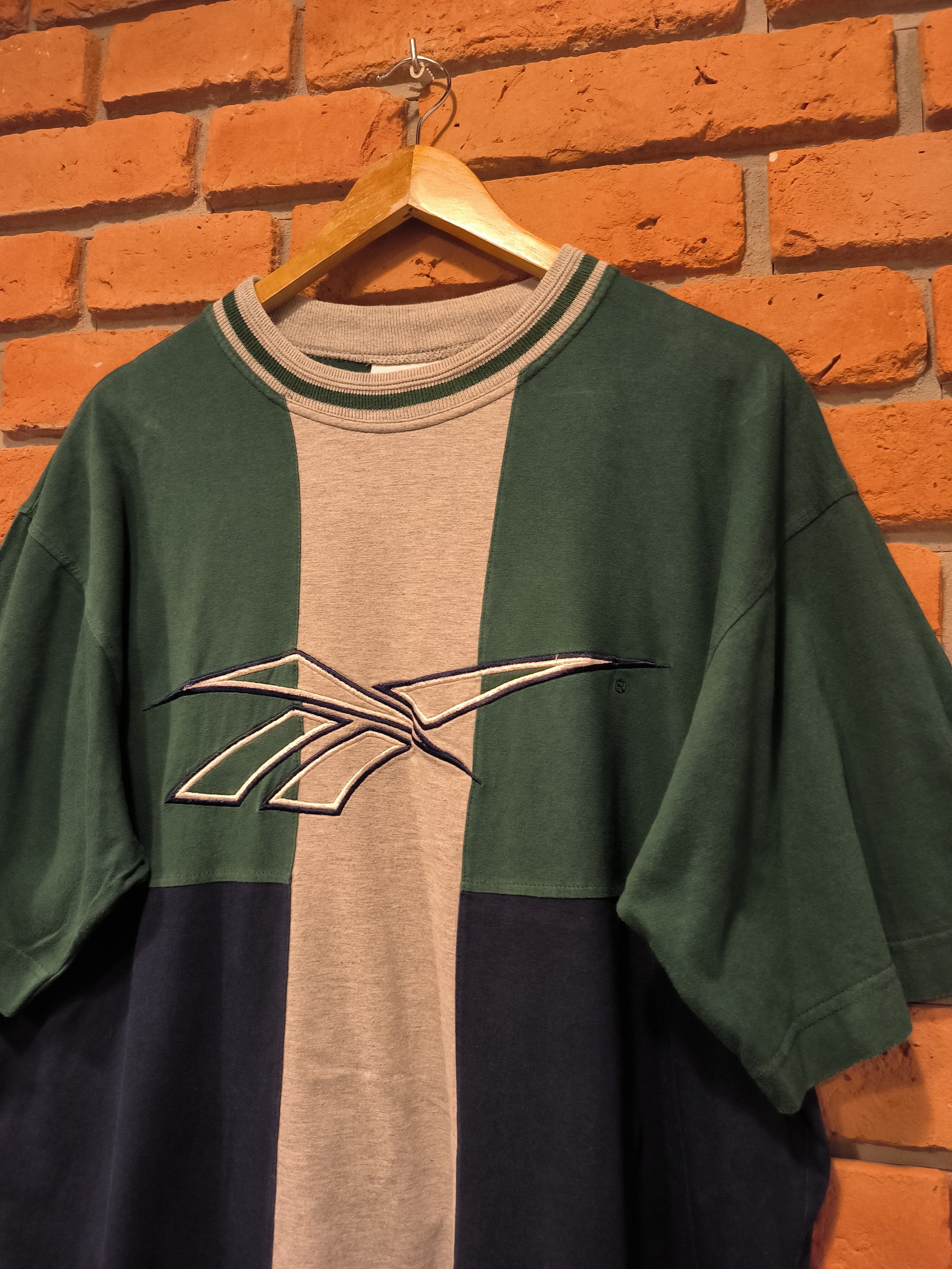 Reebok × Vintage Vintage Reebok Big Logo 90s Green T-Shirt Tee Size US XL / EU 56 / 4 - 2 Thumbnail