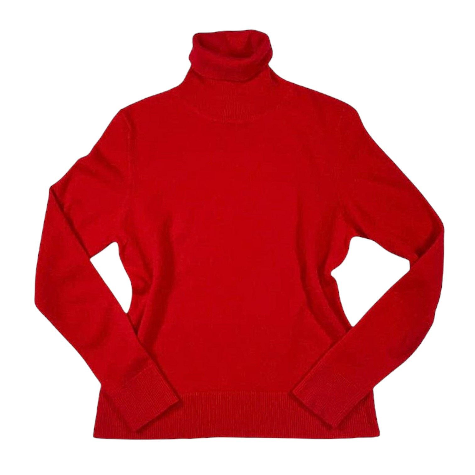 Bloomingdale's Bloomingdale’s Red Cashmere Sweater | Size L Size L / US 10 / IT 46 - 1 Thumbnail
