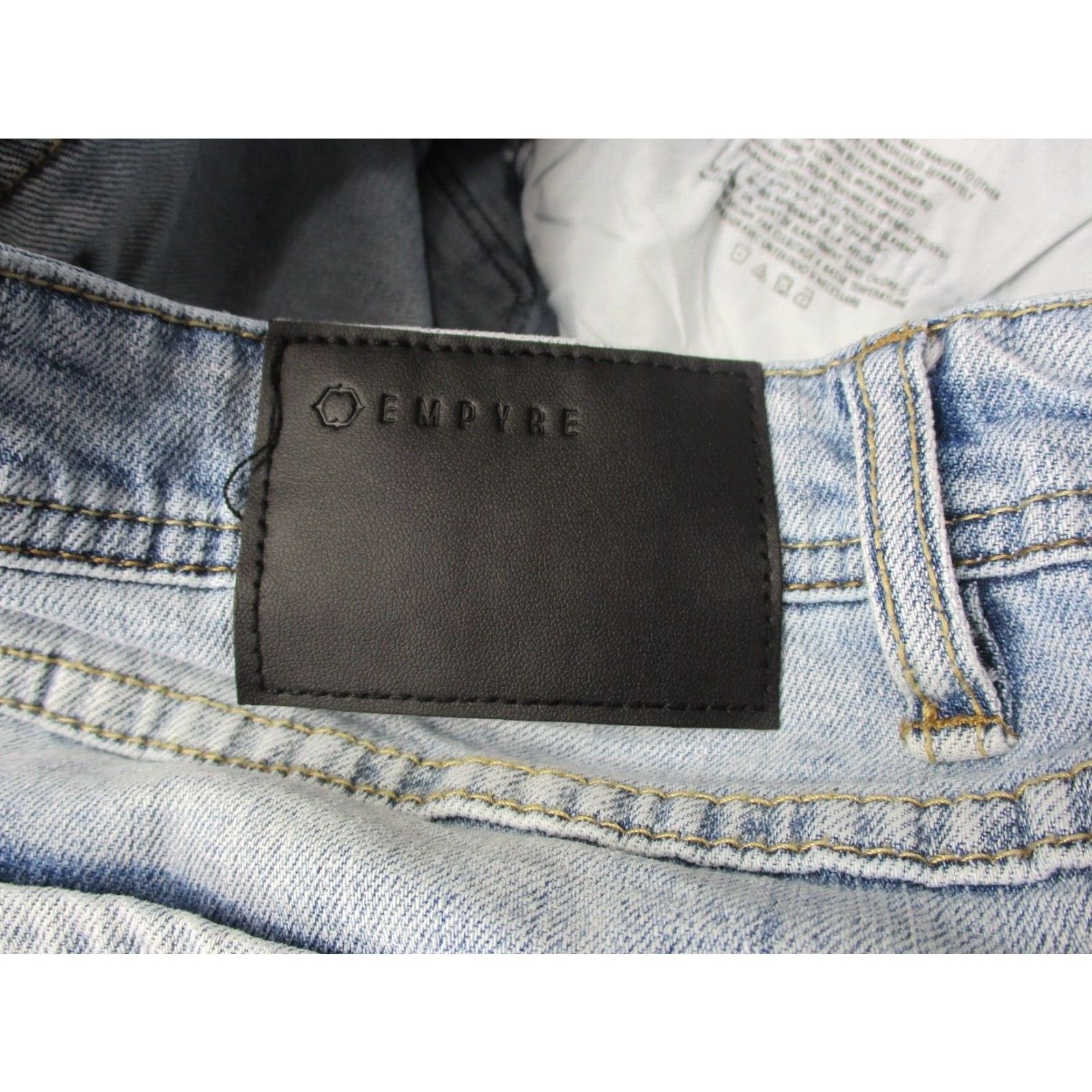 Empyre Empyre Verge Jeans Distressed Light Blue Denim Mens 32x29 Streetwear Size US 32 / EU 48 - 6 Thumbnail