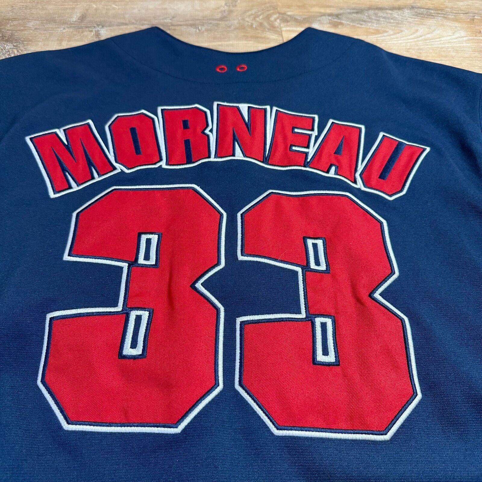MLB Minnesota Twins Baseball Jersey Morneau Mens Large True Fan Size US L / EU 52-54 / 3 - 3 Thumbnail