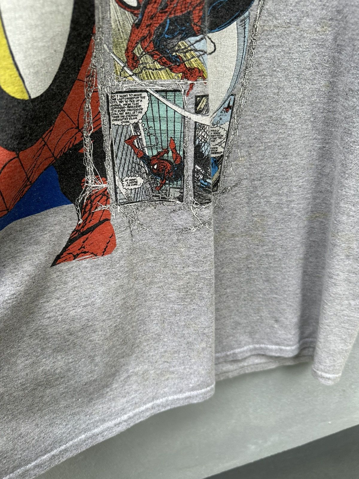 Anime × Marvel Comics Marvel Spiderman Printed Tshirt A68 Size US L / EU 52-54 / 3 - 5 Thumbnail