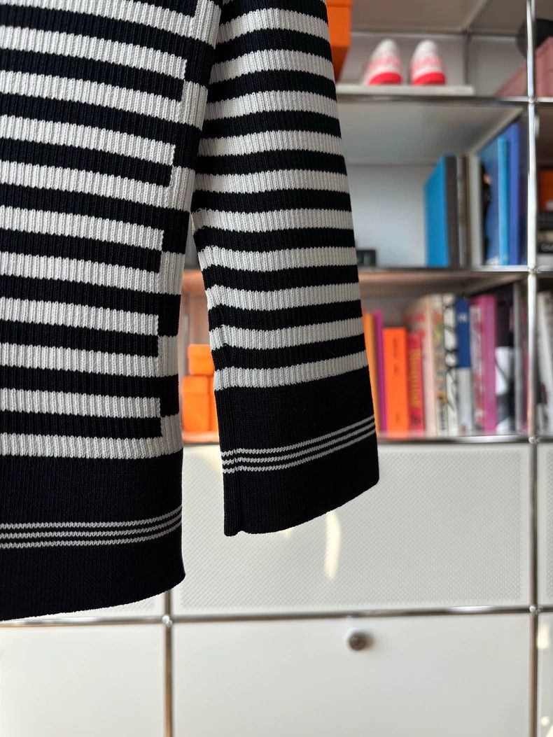 Chanel Chanel Blue and white striped knitted top Size XS / US 0-2 / IT 36-38 - 4 Thumbnail
