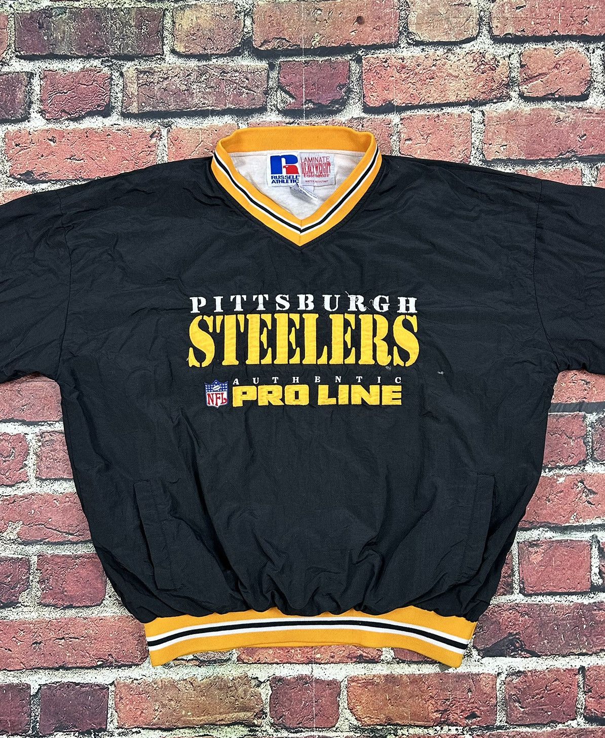 NFL × Russell Athletic × Vintage Vintage Pittsburgh Steelers Russell Athletic Windbreaker Size US XL / EU 56 / 4 - 2 Thumbnail