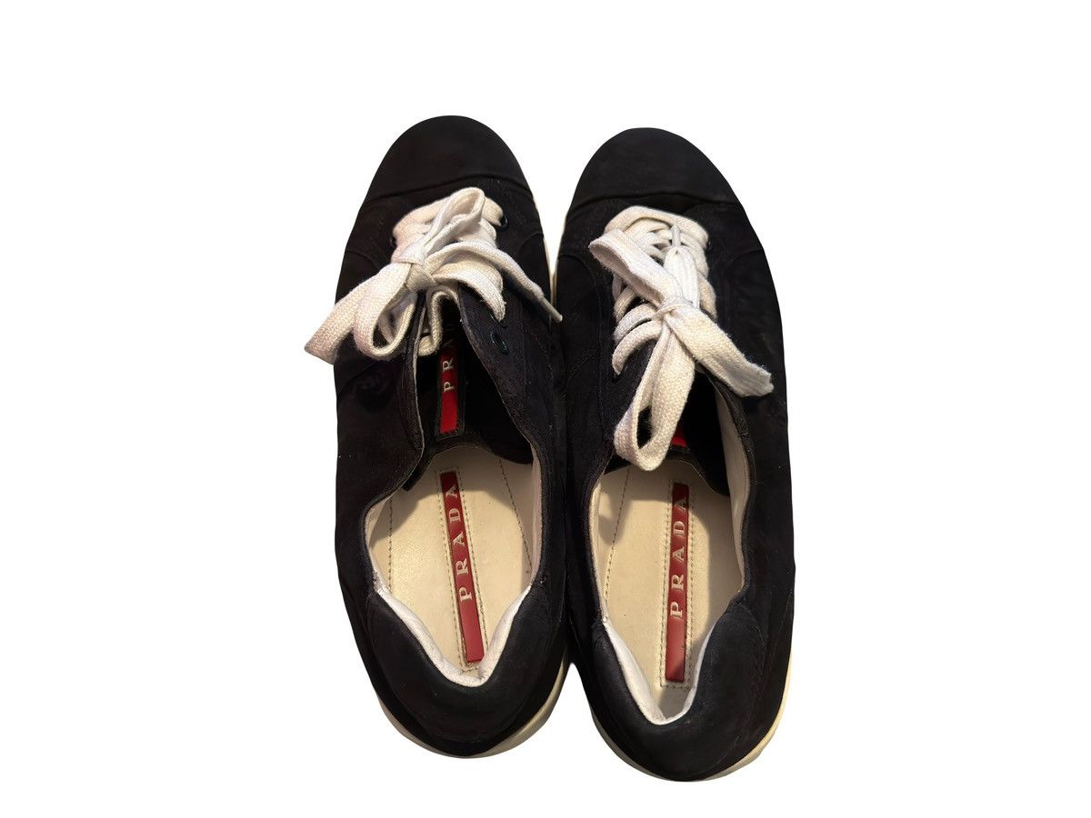 Prada Prada Men's Blue Leather Sneaker 4E2552 Size US 7.5 / EU 40-41 - 2 Thumbnail