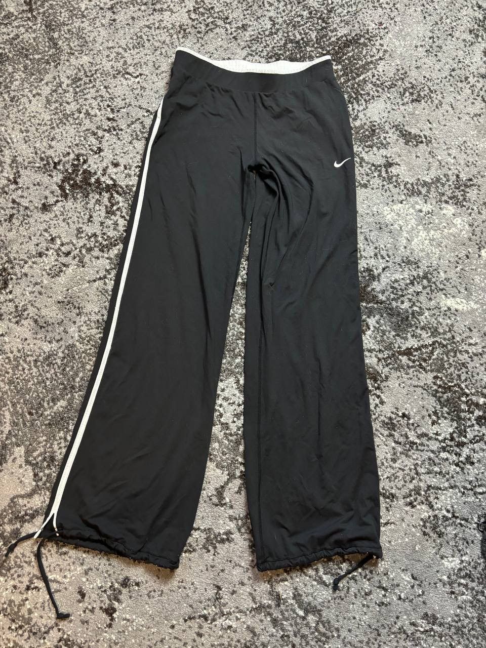 Nike × Vintage Vintage Y2K Nike Baggy Stripe Swoosh Logo Drill Pants Size US 32 / EU 48 - 2 Thumbnail