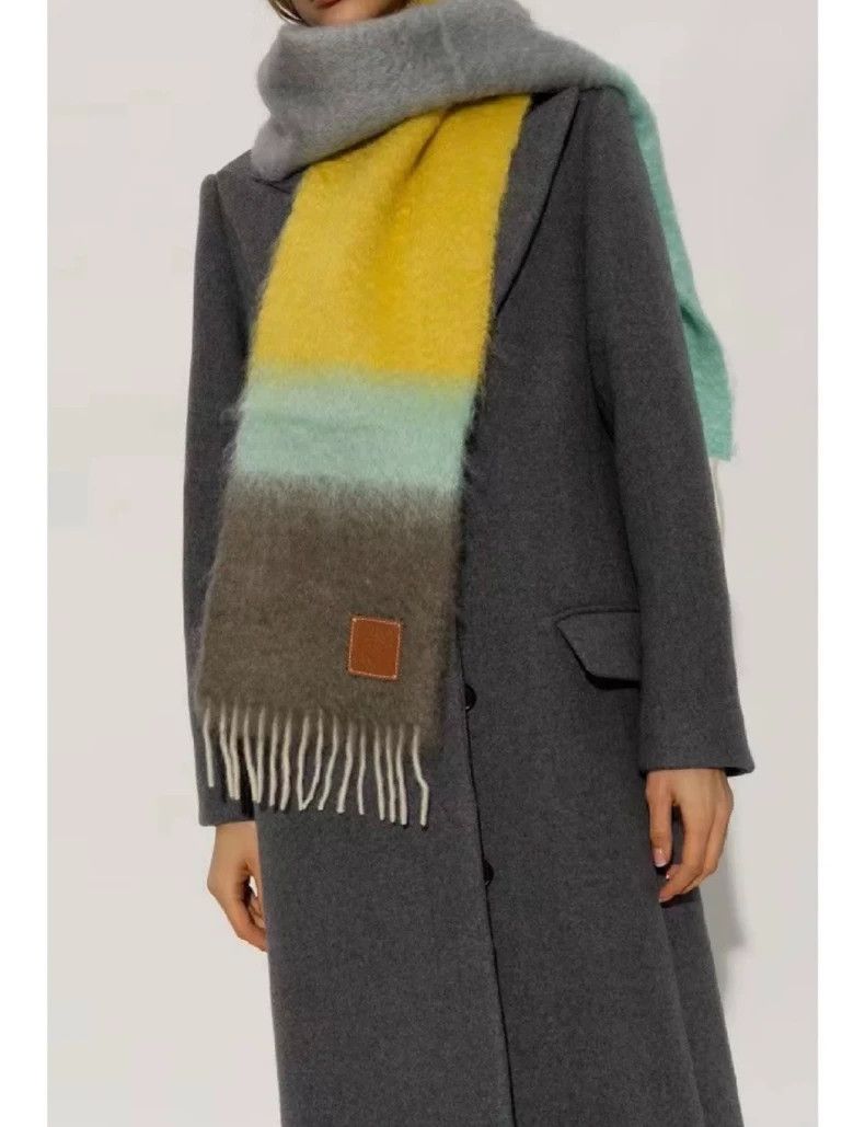 Loewe LOEWE A woolen horsehair mixed scarf for men and women Size ONE SIZE - 5 Thumbnail