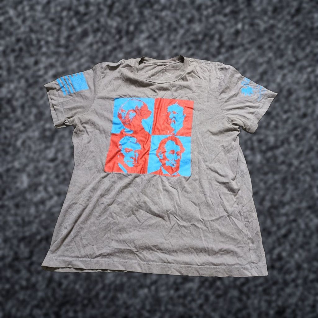 Vintage Mens L Club Grunt Style Presidents Gray T Shirt Distressed Patriotic Size US L / EU 52-54 / 3 - 1 Thumbnail
