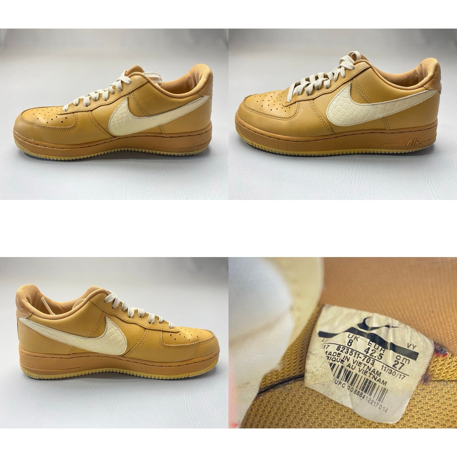 Nike Nike Air Force 1 '07 LV8 Elemental Gold 2017 823511-703 Size 9 Sneaker 1383 Size US 9 / EU 42 - 8 Thumbnail