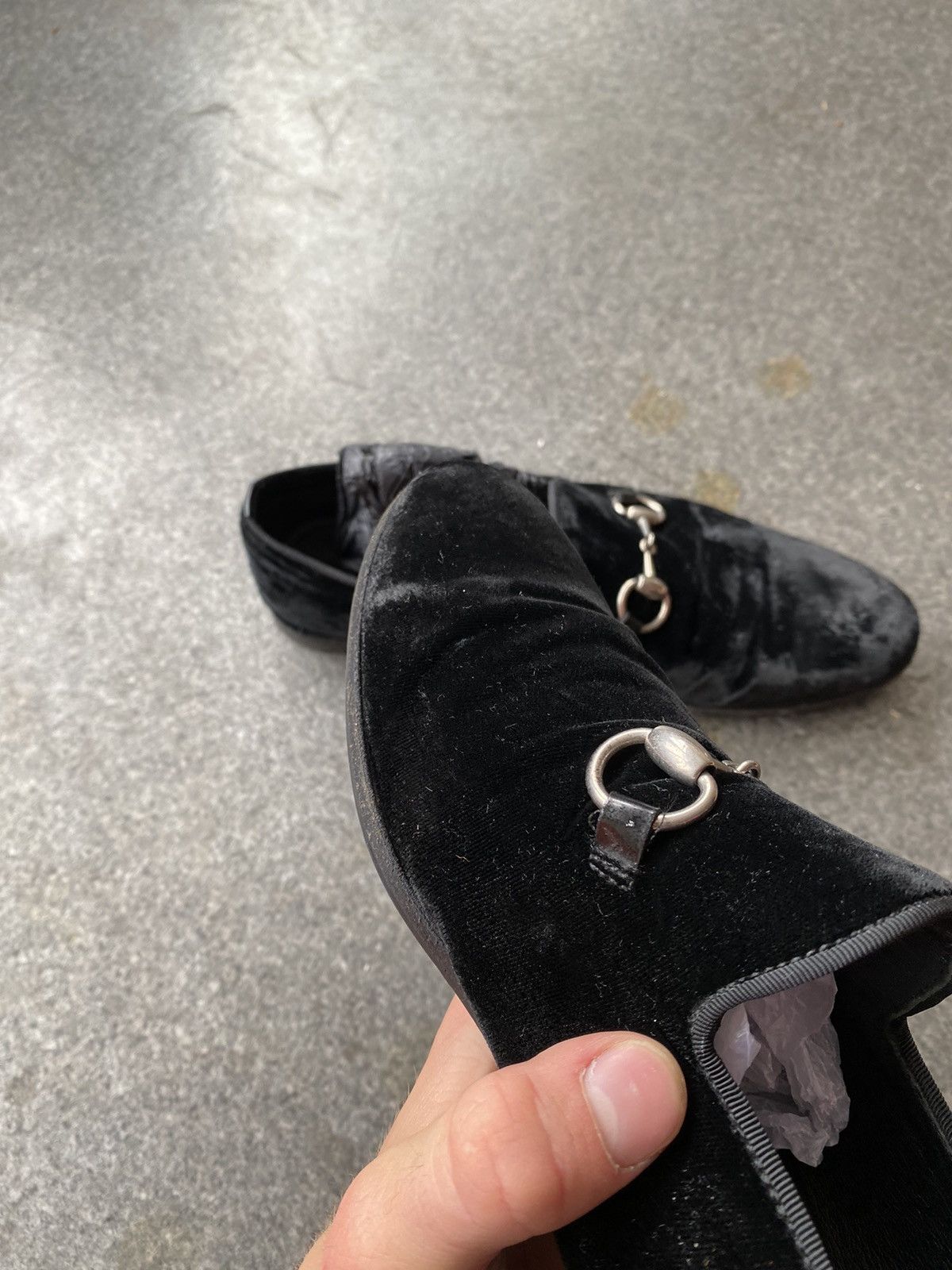 Gucci Gucci Velvet Loafers Size US 7 / EU 40 - 11 Thumbnail