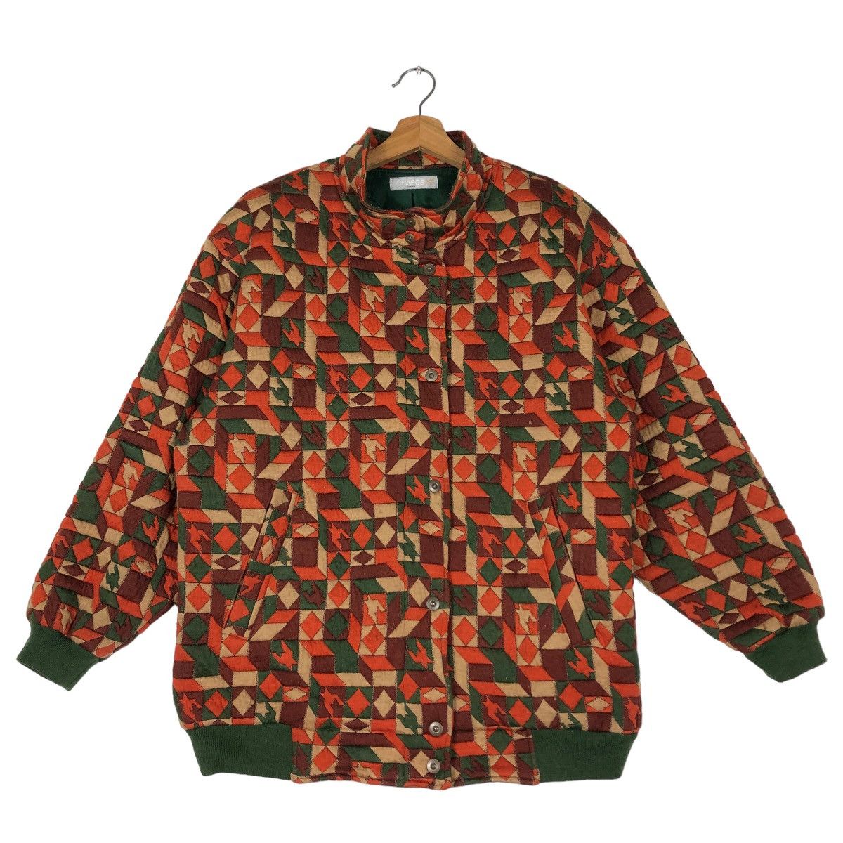 Japanese Brand 🔥90’s Bomber Jacket Quilted Tartan Design Charger Japan Size US M / EU 48-50 / 2 - 1 Thumbnail
