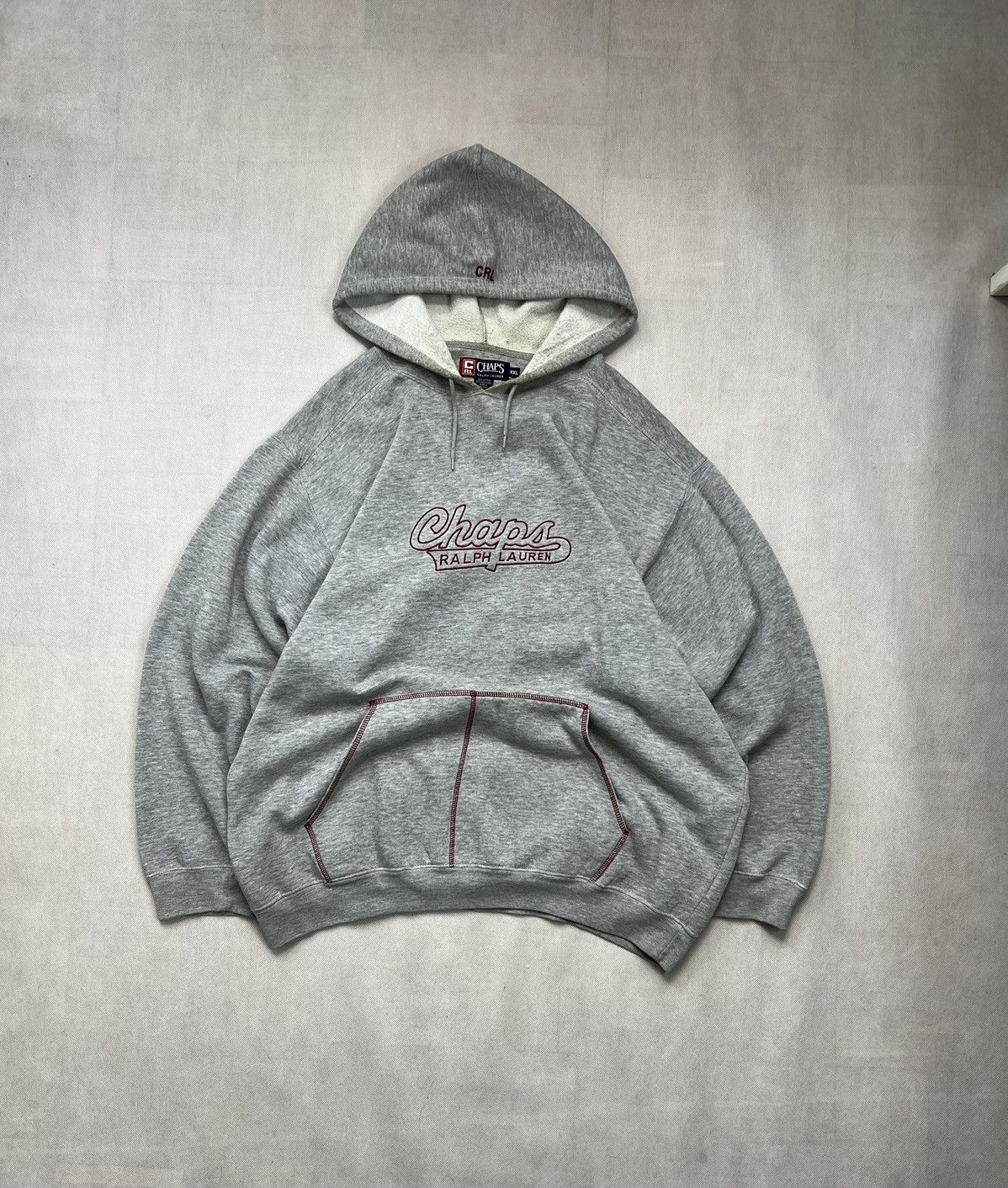 Chaps Ralph Lauren Baggy Hoodie Chaps Ralph Lauren Vintage Grey Oversize Size US XXL / EU 58 / 5 - 2 Thumbnail