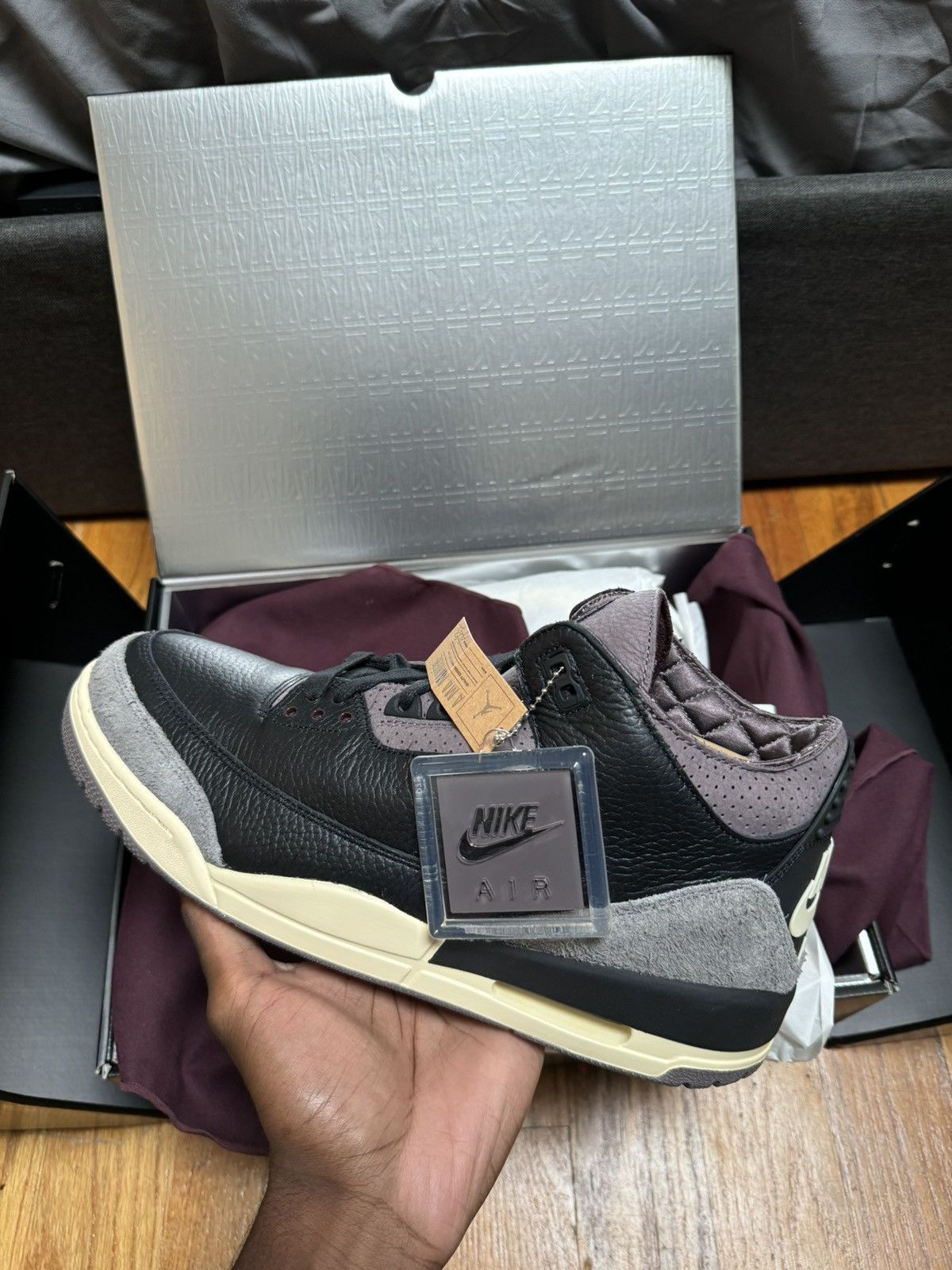 A Ma Maniere A Ma Maniere Jordan 3s Size US 12 / EU 45 - 4 Thumbnail