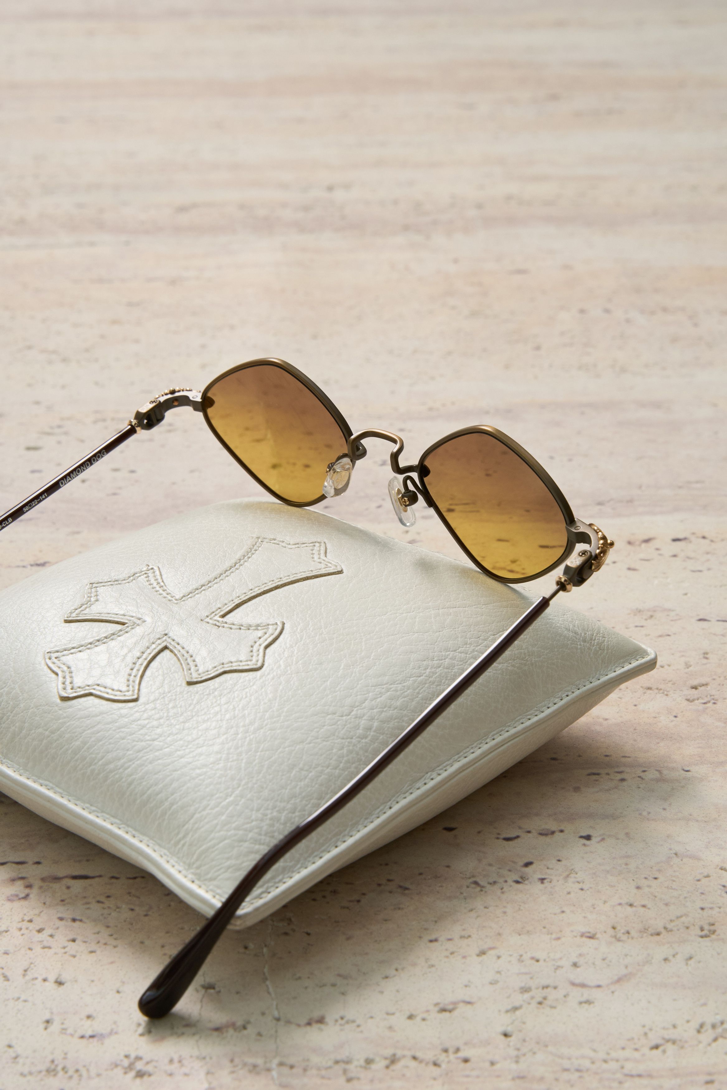 Chrome Hearts CHROME HEARTS DIAMOND DOG SAND - CLASSIC BROWN SUNGLASSES Size ONE SIZE - 7 Thumbnail